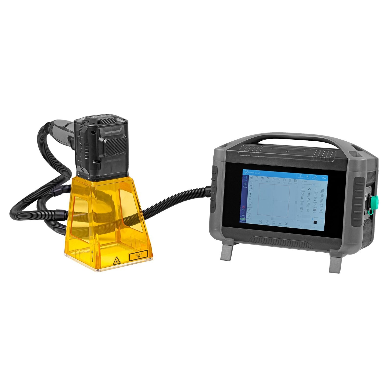 US SFX 20W Used Portable Handheld Laser Marking Plug-in Engraver Mark Logo Text