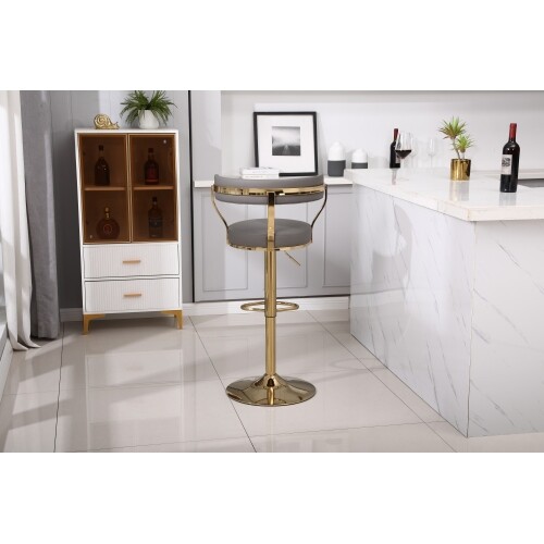 Counter Height Bar Stools with Full Back-Swivel Bar Chairs for Island Kitchen
