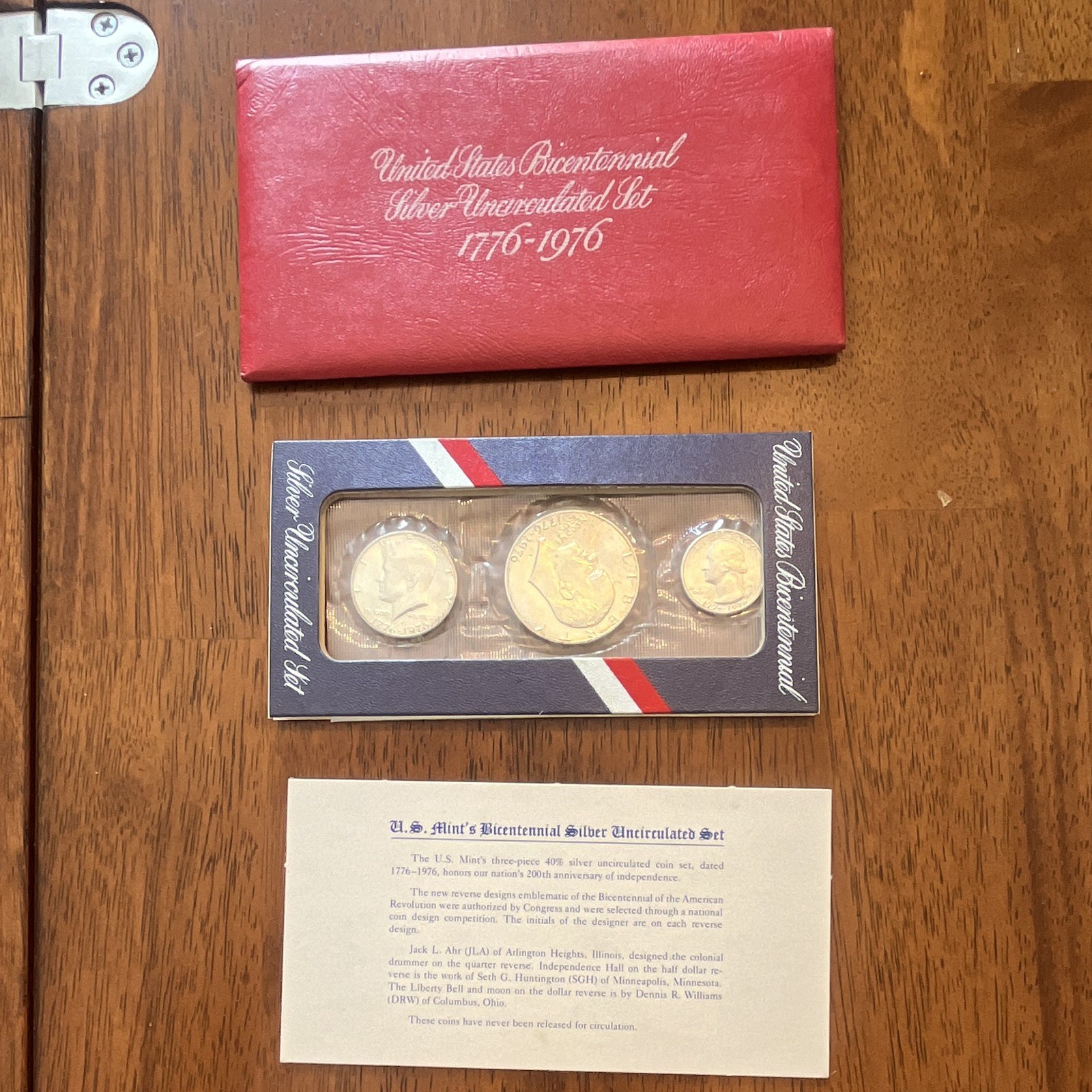 U.S. Mint Bicentennial Silver Uncirculated Set 1776-1976 w/ Box & COA
