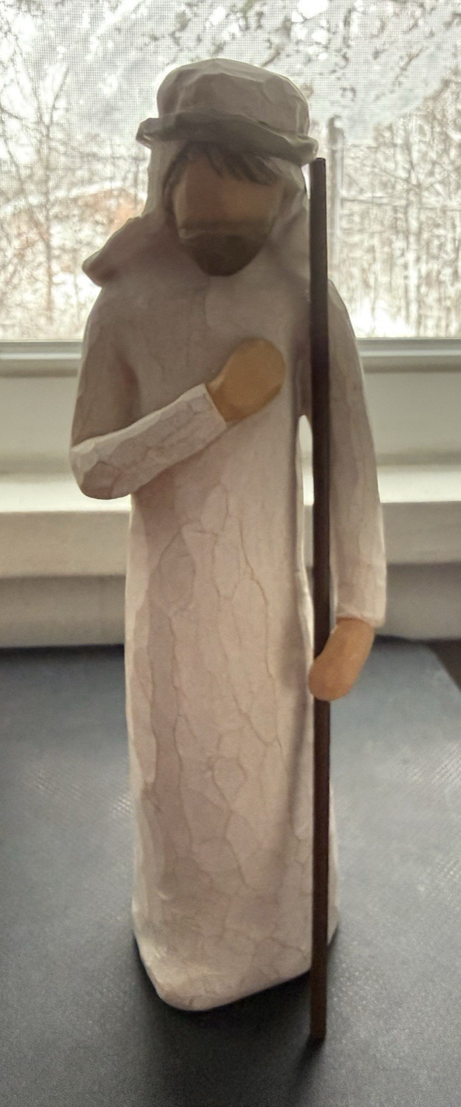 Willow Tree Nativity Joseph Figurine 9" w/Staff Demdaco Susan Lordi 1999 Vtg