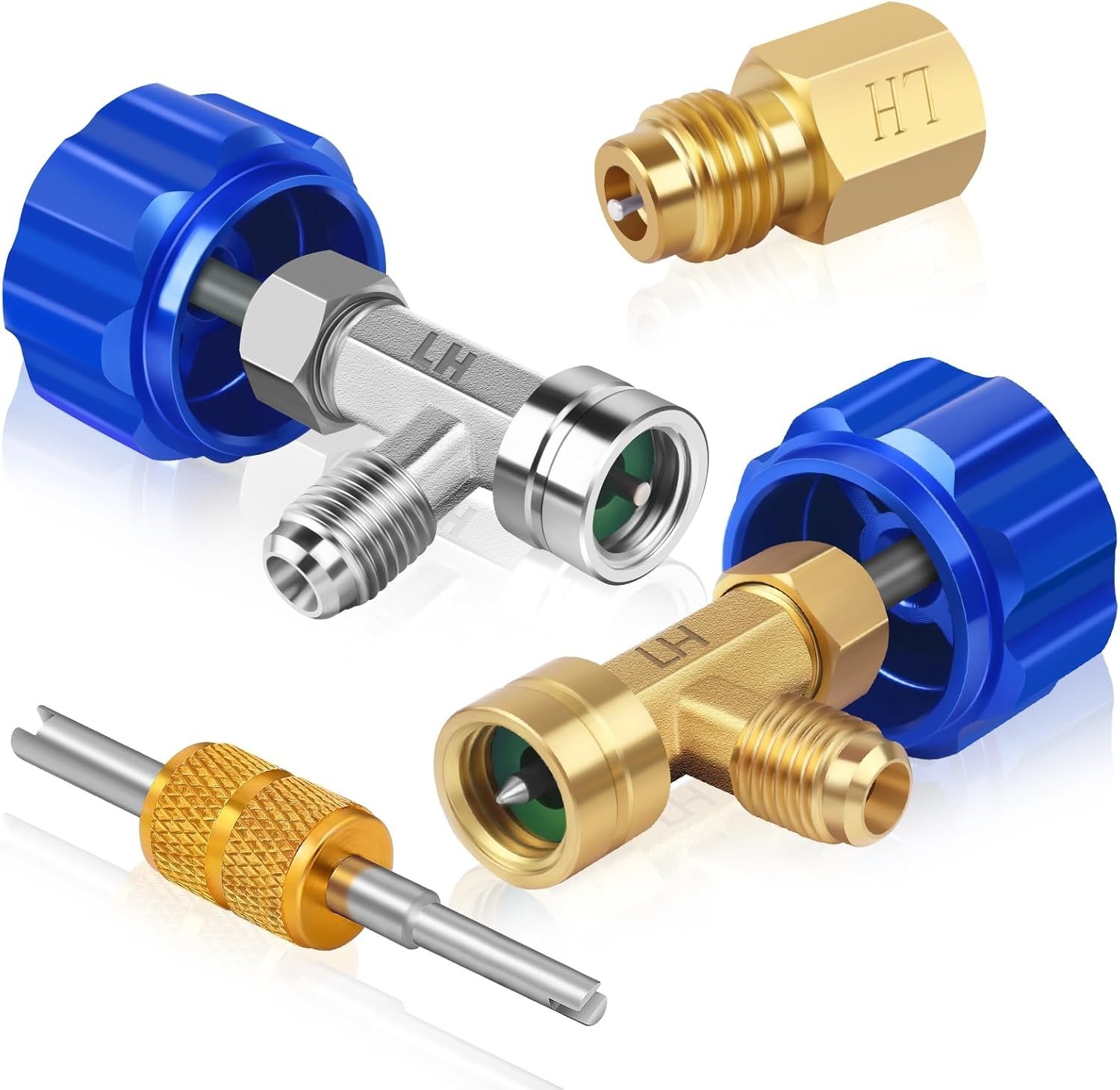 Can Tap, R1234YF Self-Sealing and Puncture Style  Can Tap Valve with  Tank Ada