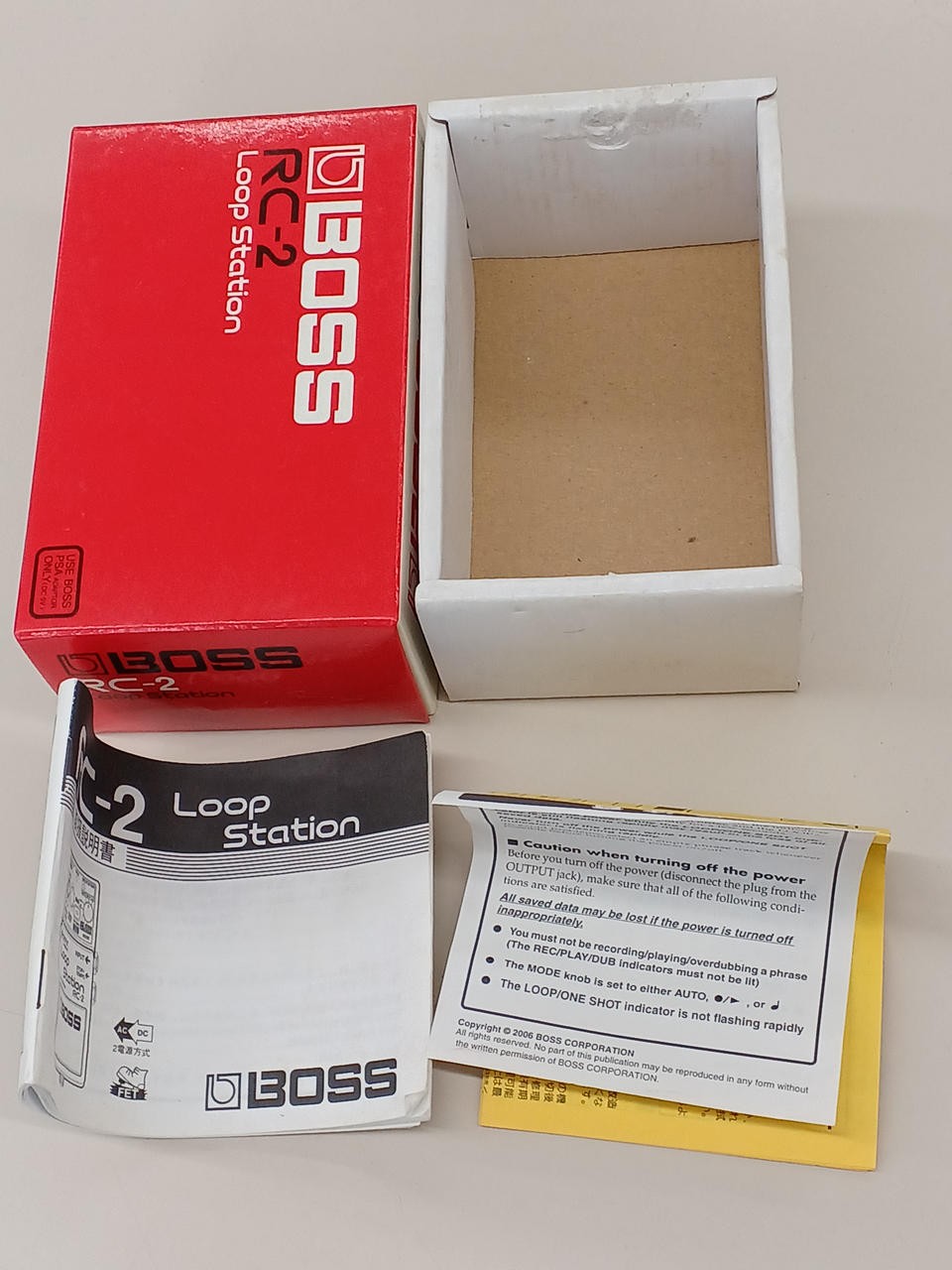 BOSS RC2 Loop Station Guitar Pedal Time Based Looping Compact Ready to Use