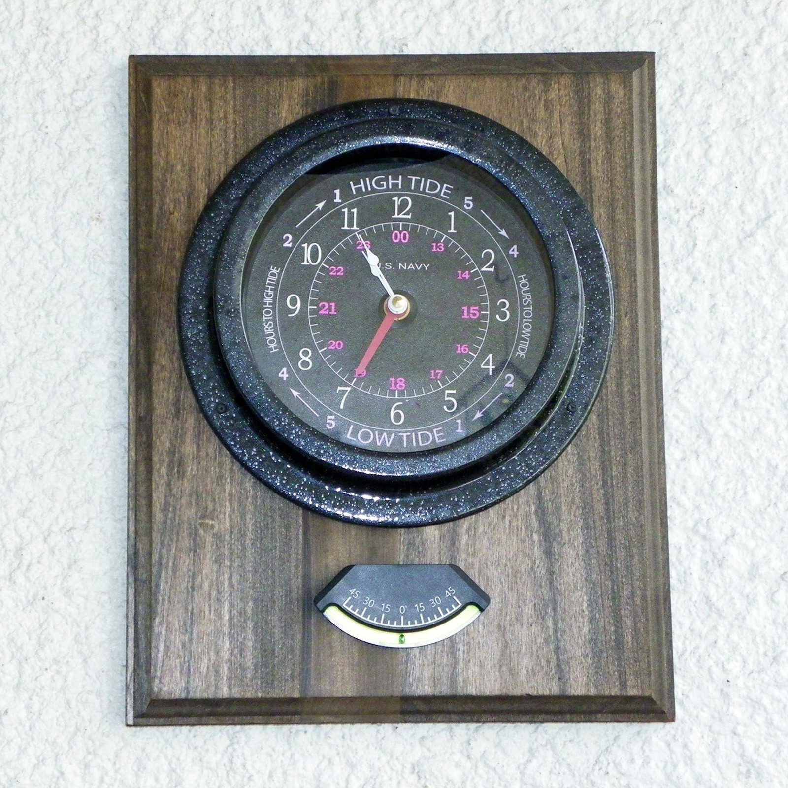 CAPTAIN'S TIME AND TIDE WALL CLOCK LARGE 9"