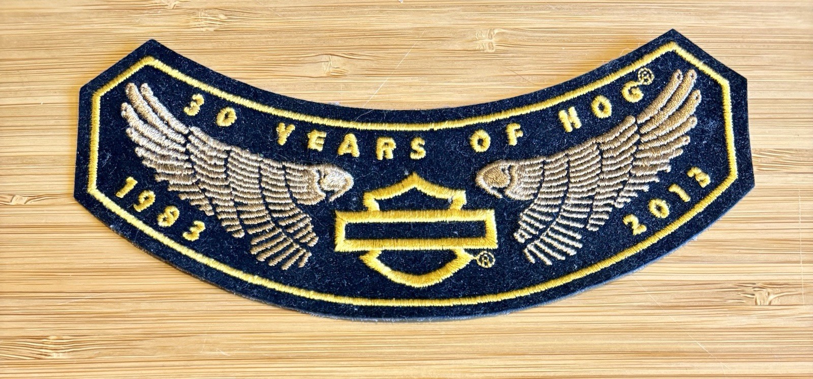 30 Years Of HOG Harley Davidson Owners Group Sew On Patch 1983-2013 Wings New