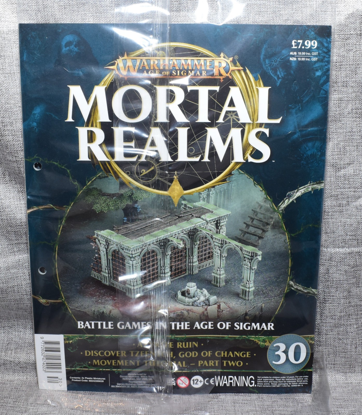 Warhammer Age of Sigmar Mortal Realms Issue 30 Sealed Azyrite Ruin Terrain #Cell