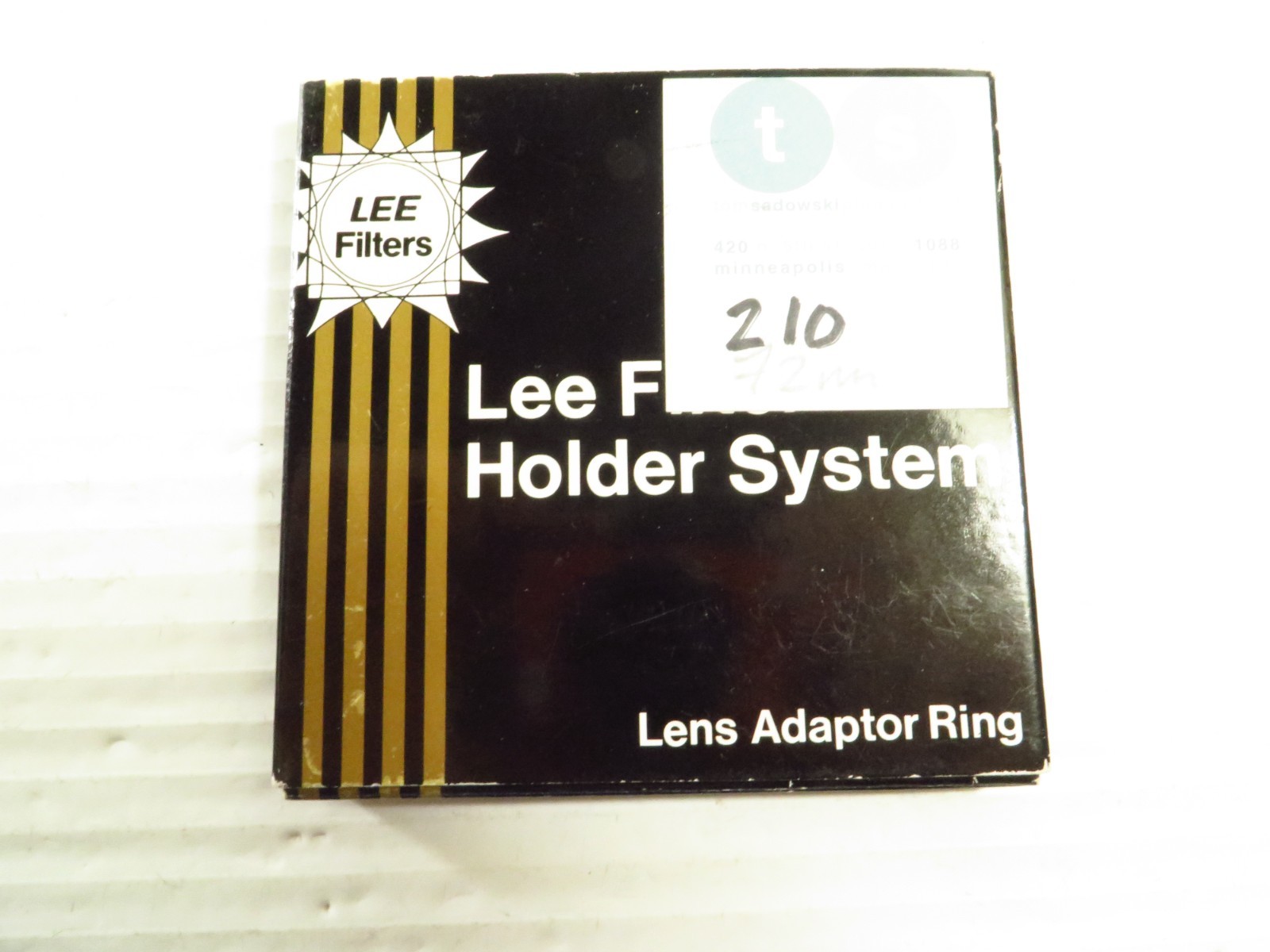 LEE Filters Adapter/Connecting Ring 72mm Thread for Hood & Filters Holder w/ Box