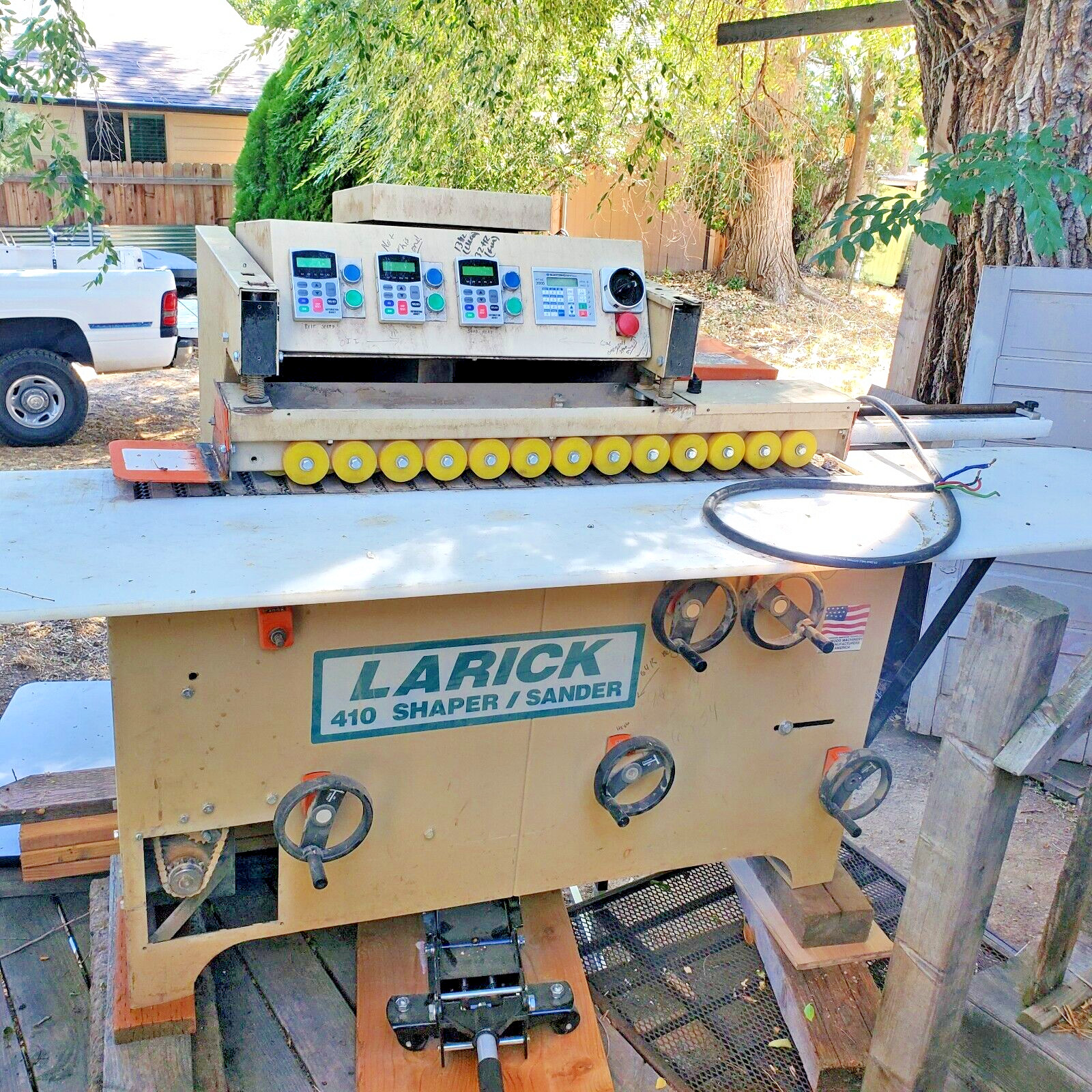 LaRick 410 F Shaper/Sander 7 1/2 hp Cabinet Door Profile Edge Shaper and Sanders