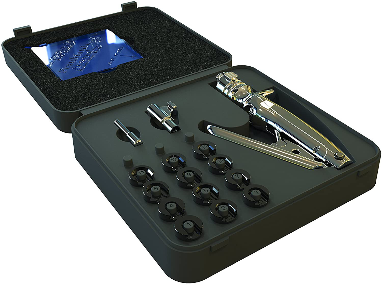 PERFECT Seat Hand Primer Shells Seating Tool Case for Reloading 12 Shell Holders
