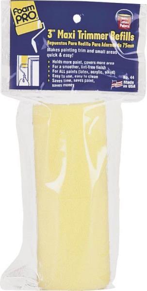 NEW FOAMPRO 44  3/8" X 3" MAXI TRIMMER FOAM PAINT ROLLER COVER 5126420
