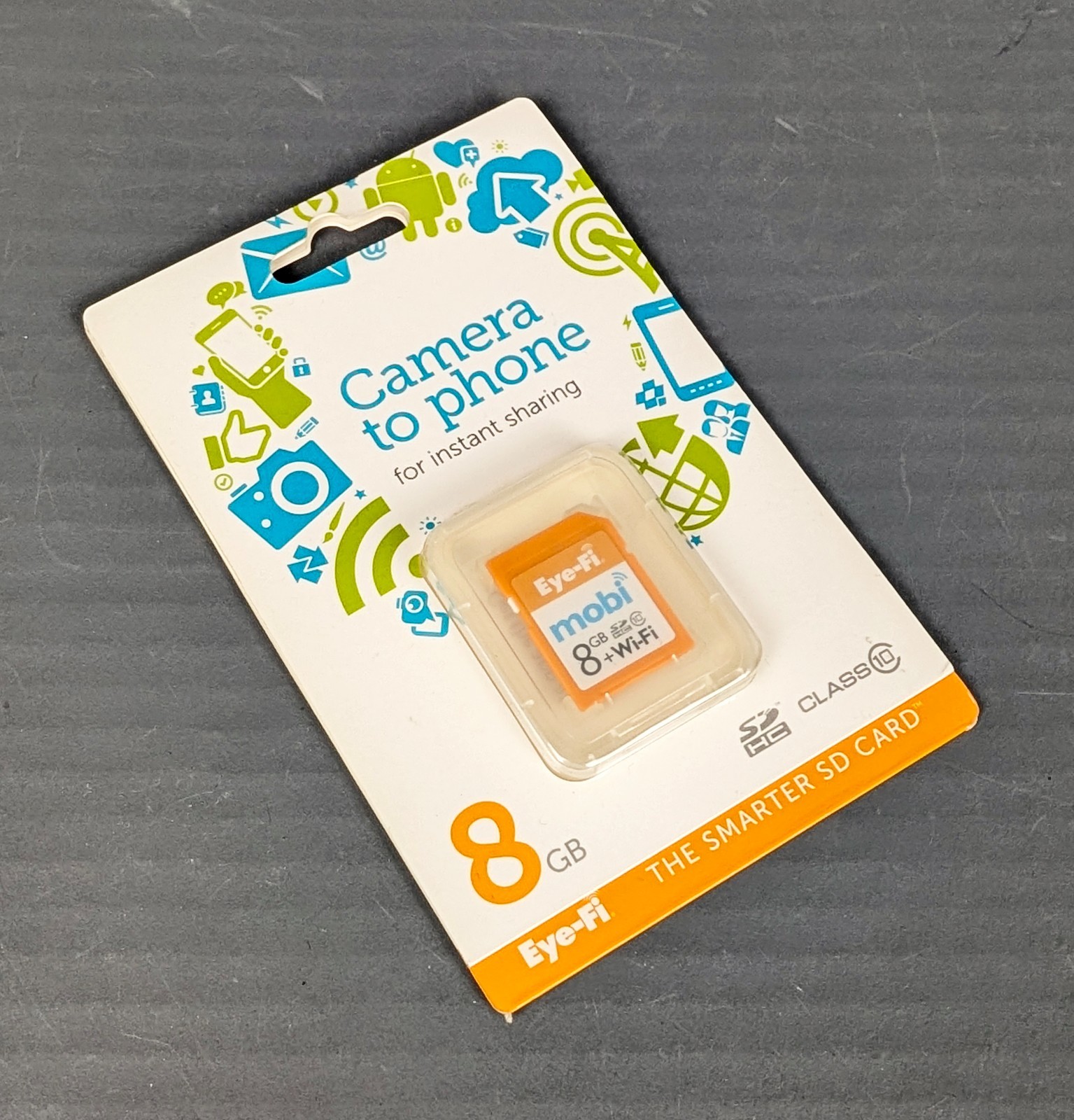 SEALED Eye-Fi Mobi 8GB SD Card + WiFi Wireless Photo Transfer NIB Photo Storage