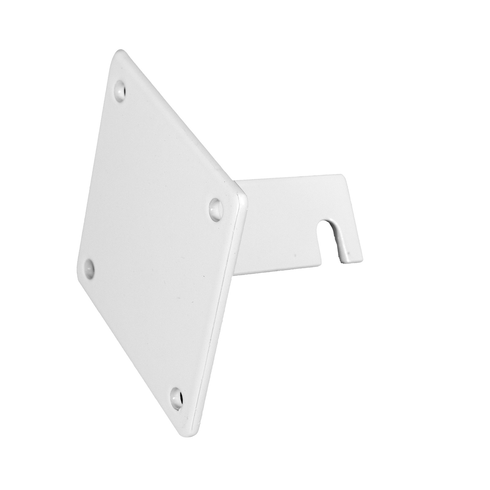 SSWBasics Grid Wall Mount Brackets for Wire Grid and Slatgrid Panels White
