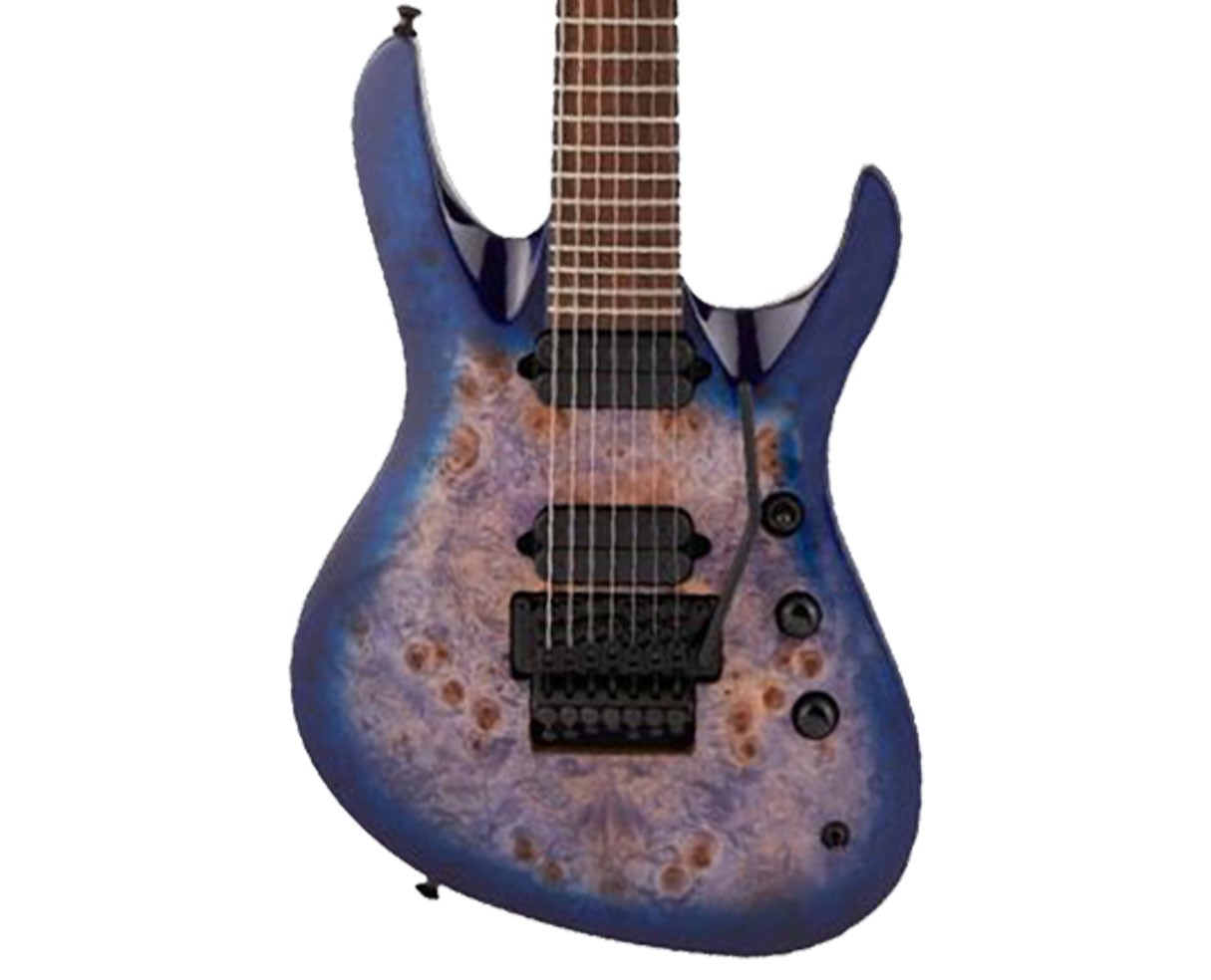 Used Jackson Pro Series Chris Broderick Sig. Soloist 7P - Transparent Blue