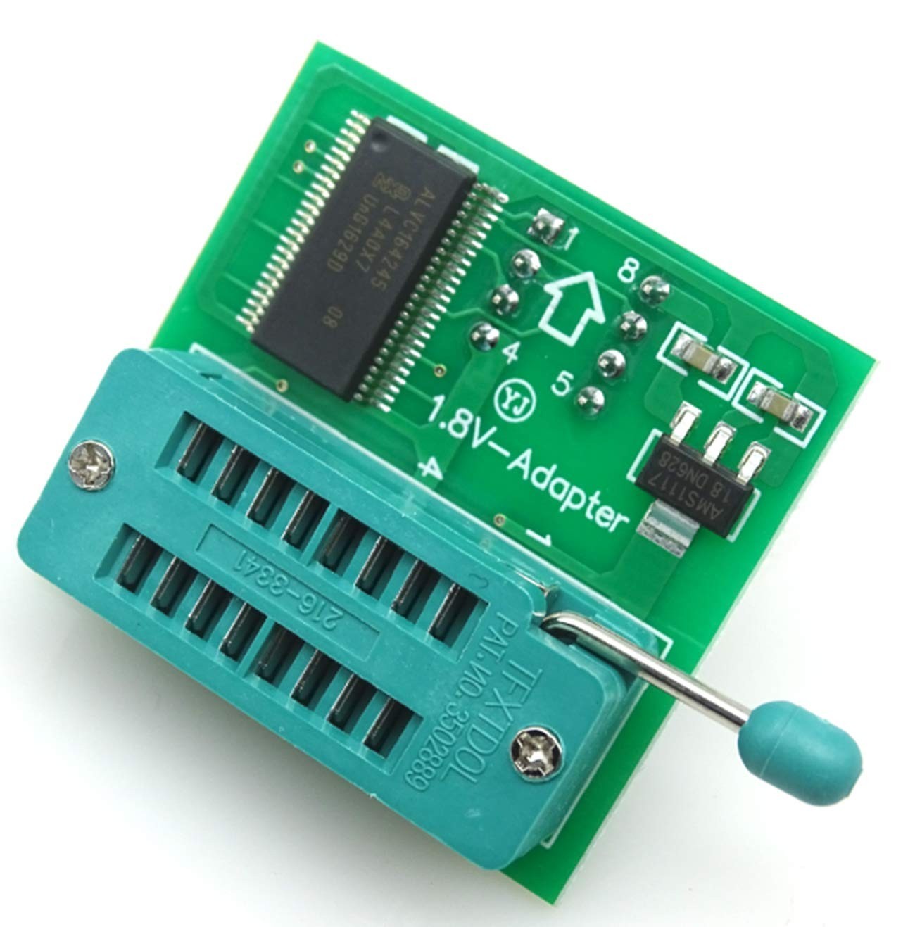 USB EEPROM BIOS Programmer CH341A with SOIC8 Clip & 1.8V Adapter for 24/25 Flash