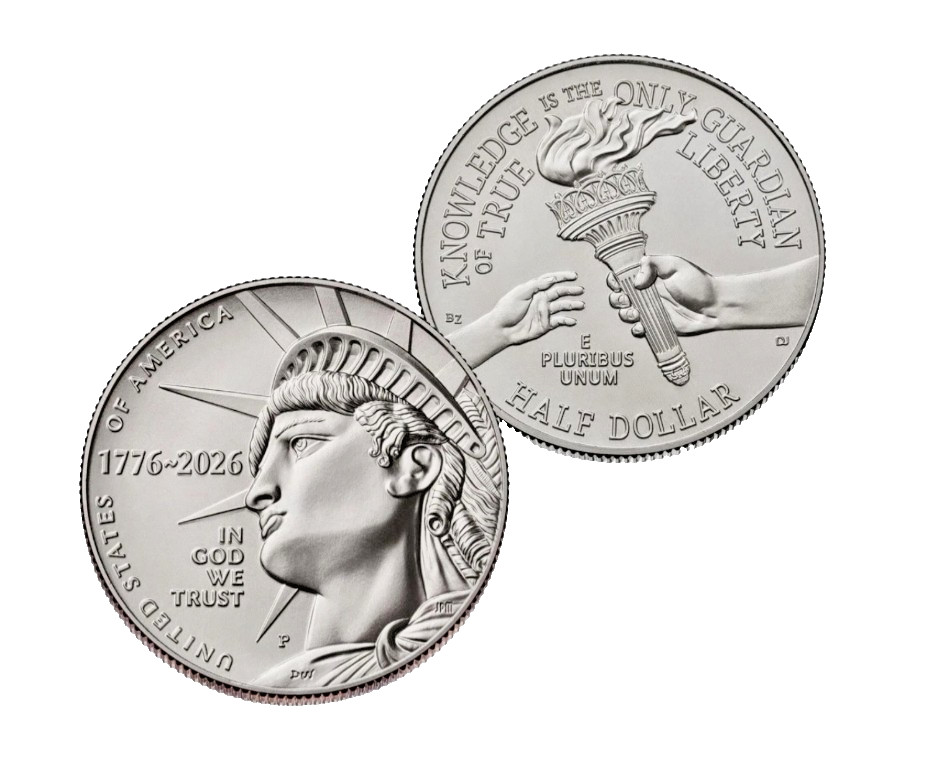 2026 Semiquincentenial - P & D Half-Dollar 2 Coin Set from U.S. Mint Rolls