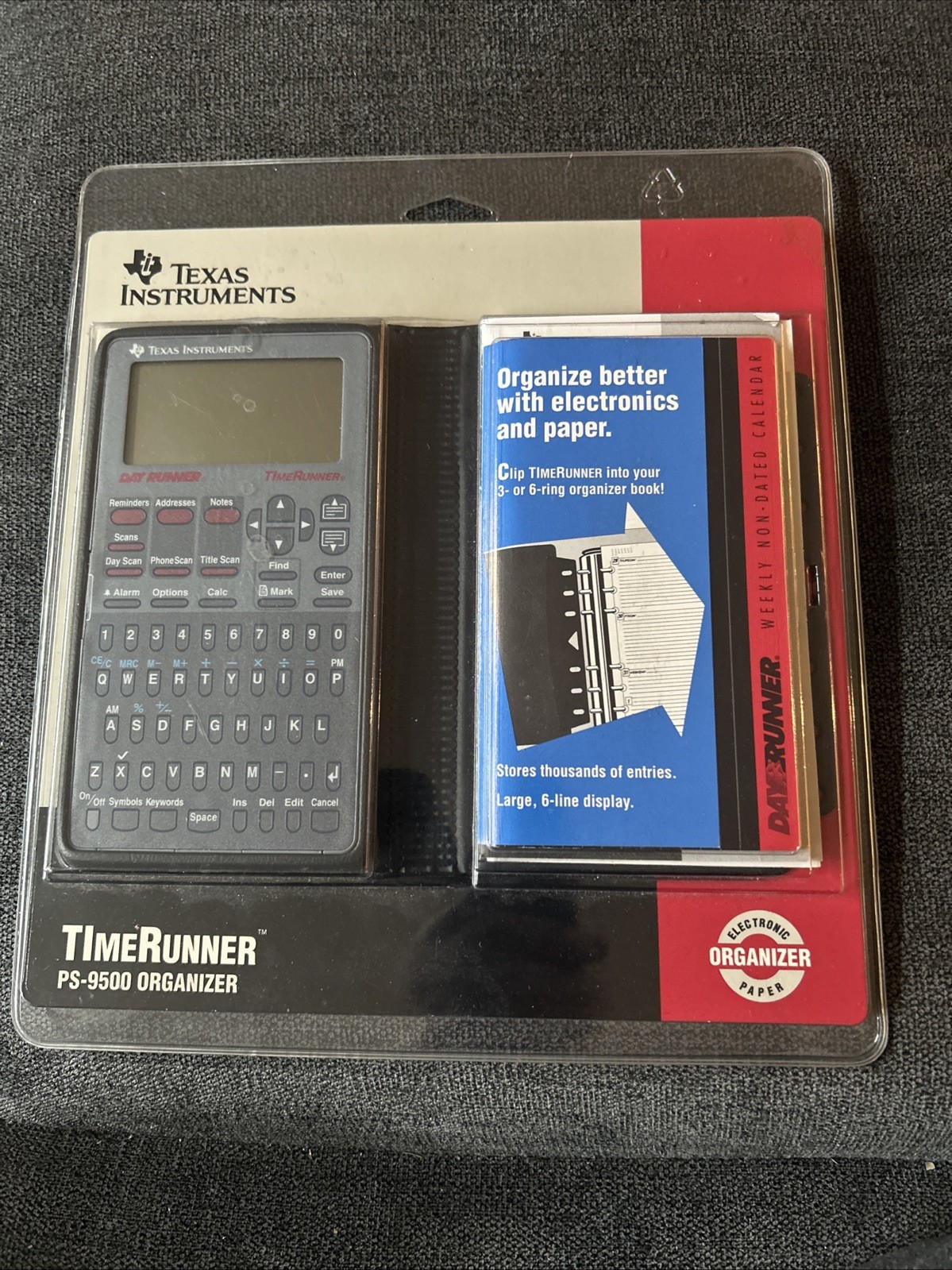 Texas Instruments Time Runner PS-9500 Electronic Personal Organizer New Sealed