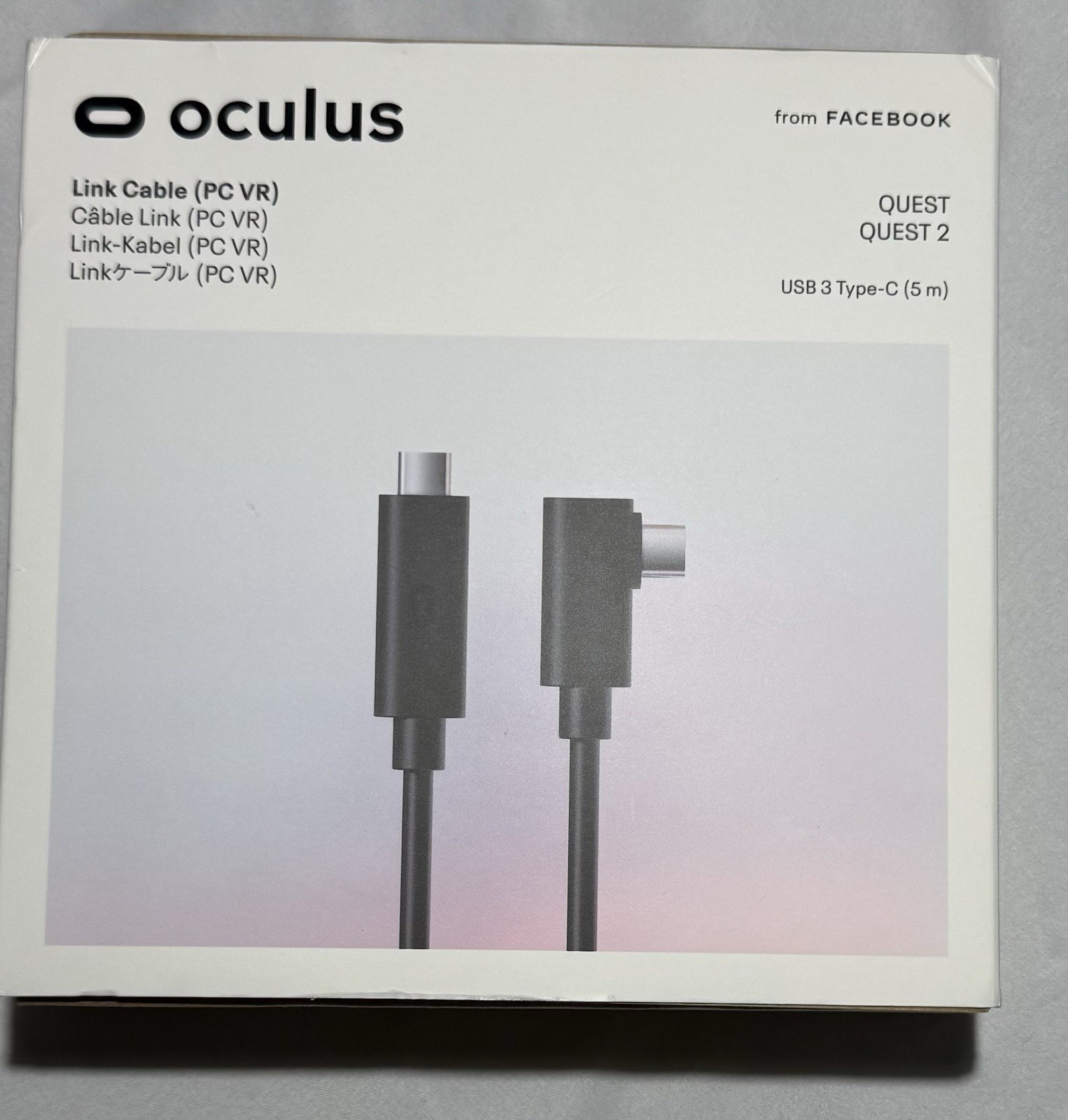 OFFICIAL OCULUS Link Cable 16 Dr 5 mm Type C Virtual Reality PC VR Quest 23