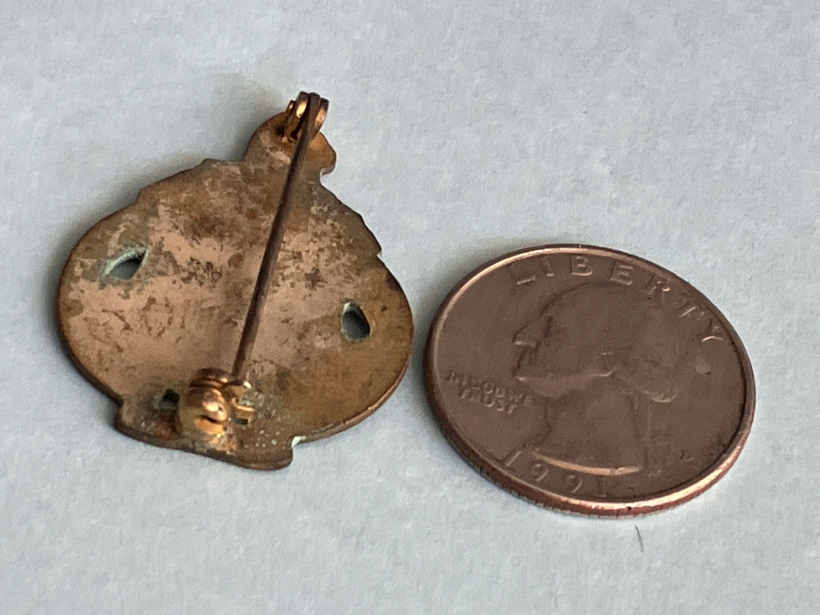 Vintage US Army Pin Macte Nova Virtute Pin