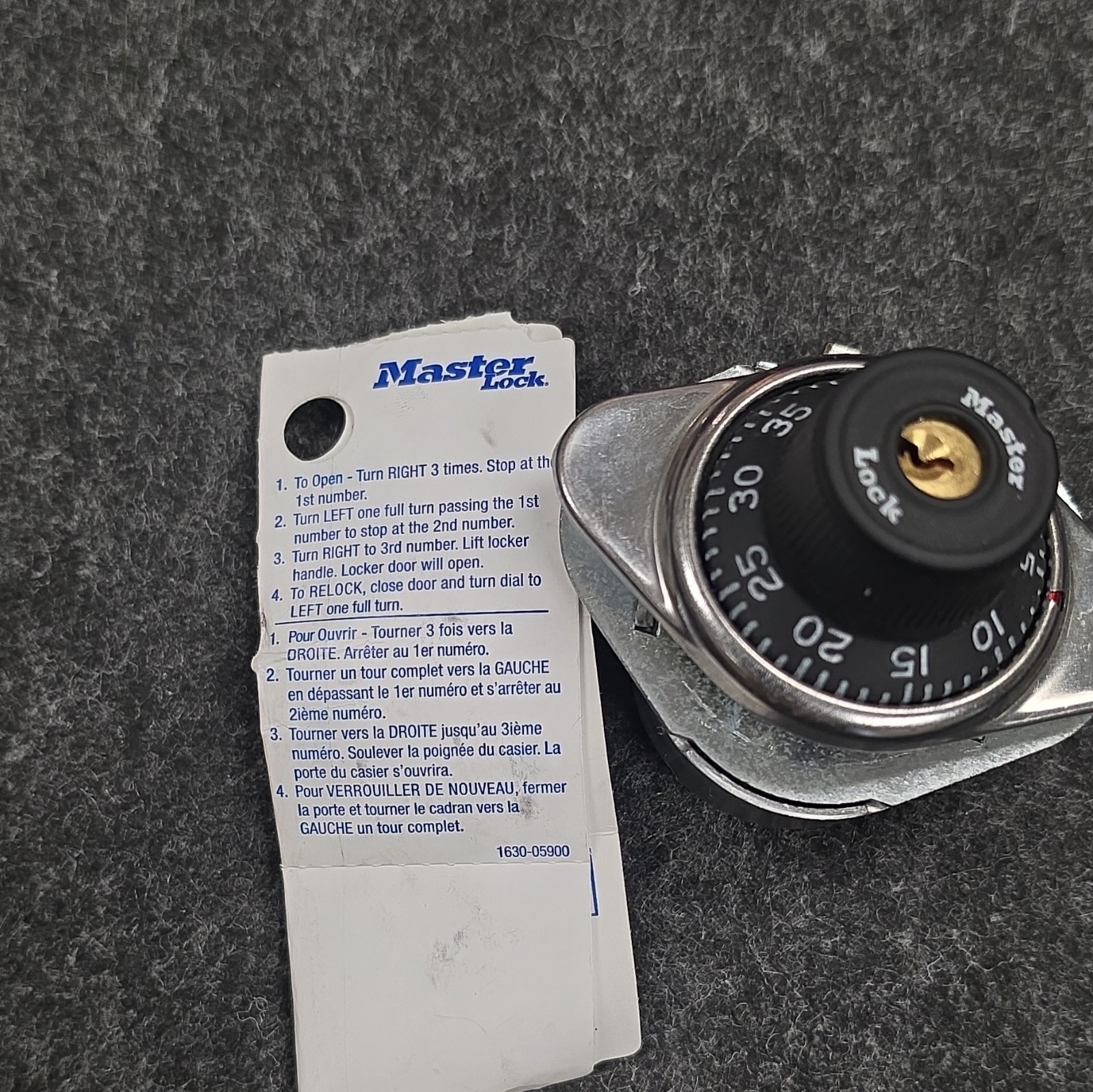 Master Lock 1630 Combination Lock Steel Shackle