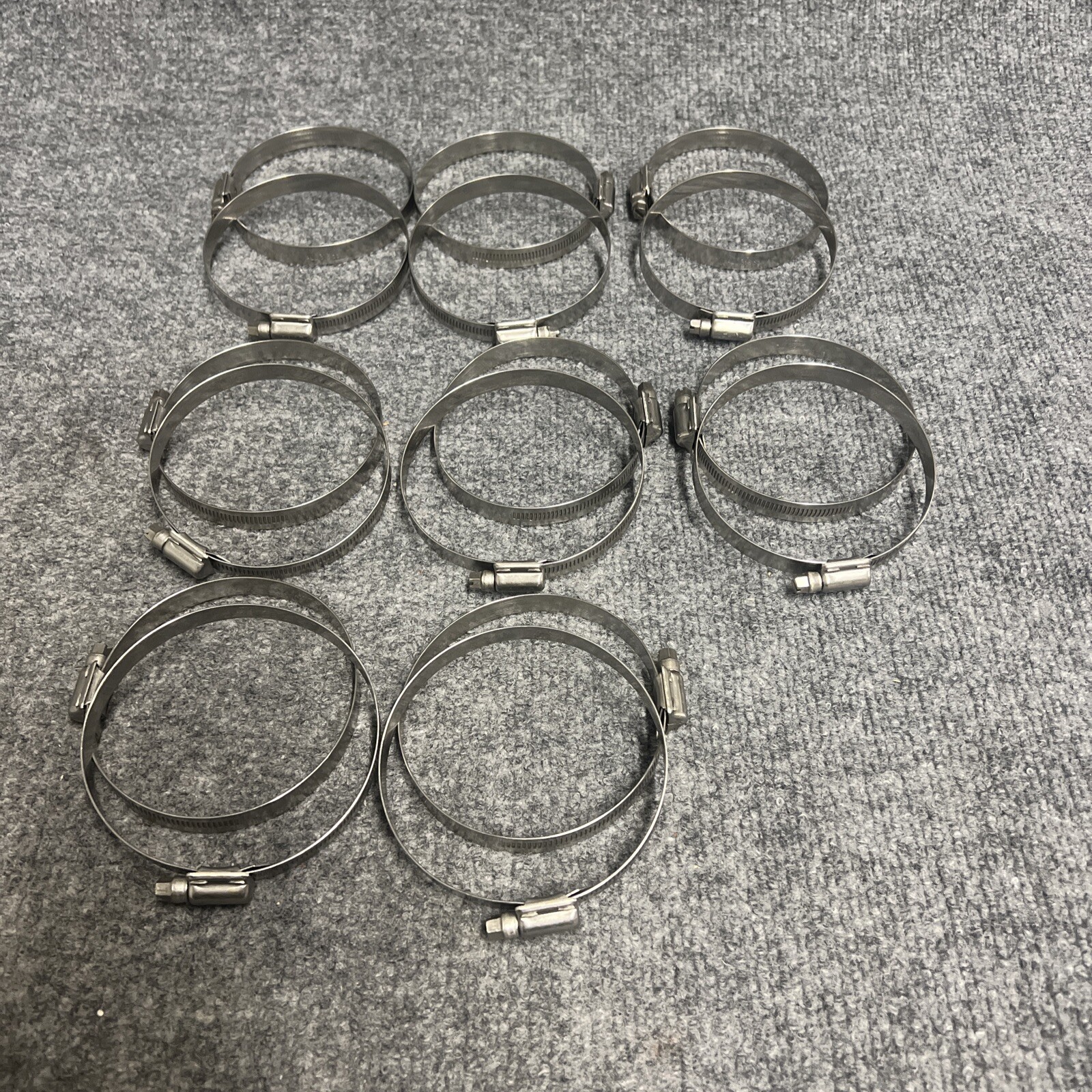 Lot of 16 -  Size 52 316 Stainless Steel Band 2-13/16 - 3-3/4 Hose Clamp  New