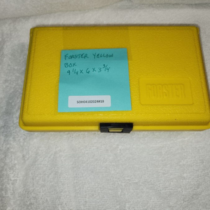 Forster Yellow Plastic Accessory Case - Clean - and Empty - NO ACCESSORIES