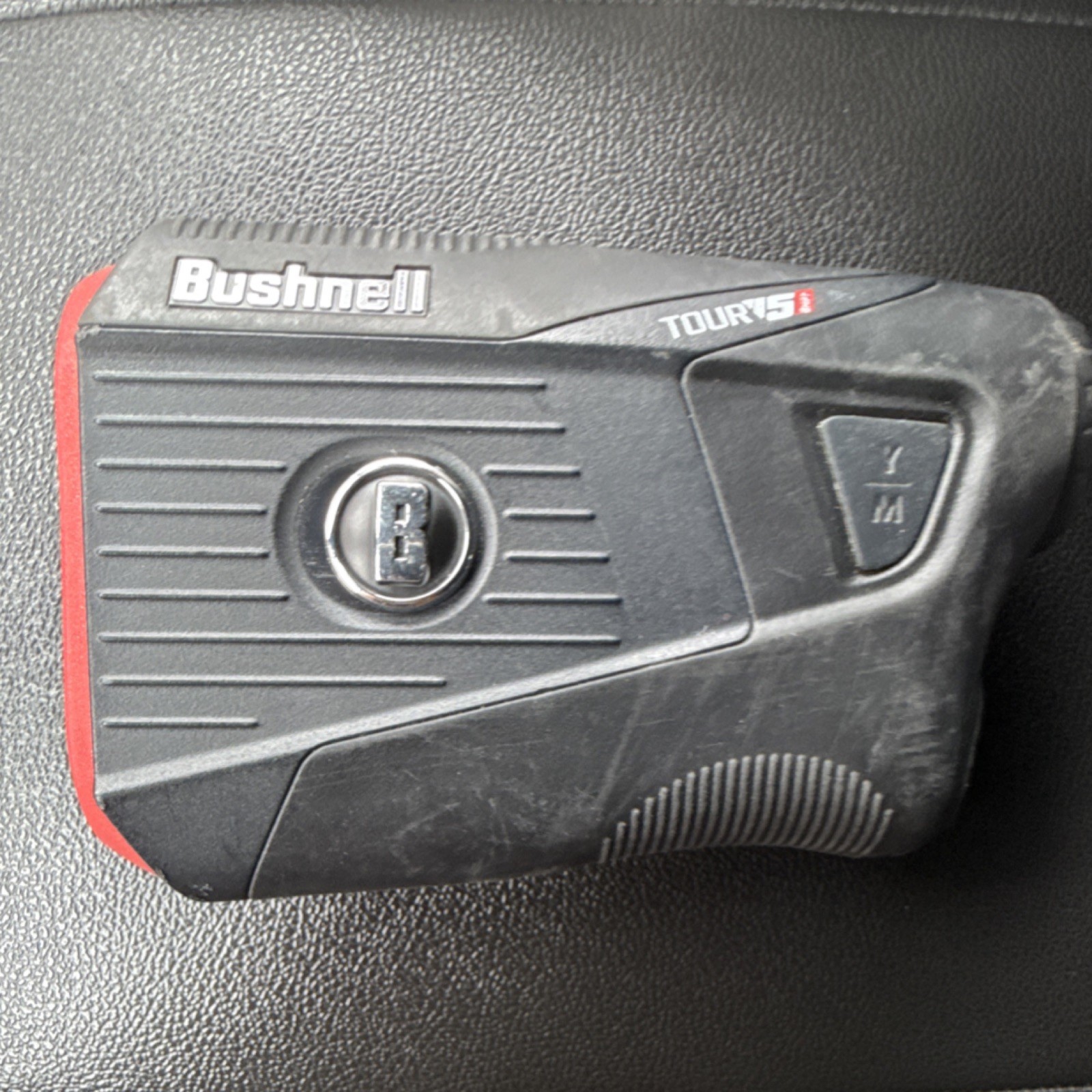 Bushnell Tour V5 Shift Golf Rangefinder Magnetic Grip Y/M Button Black Red