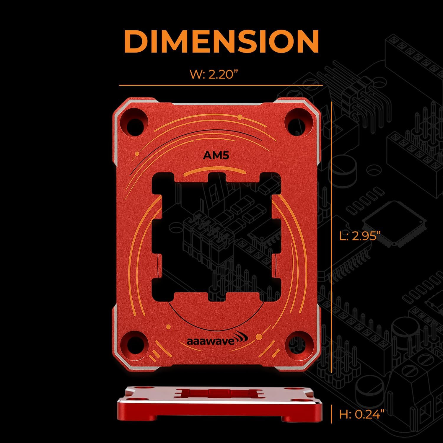 AM5 CPU Contact Sealing Frame, Anti-Bending Contact Frame & Fixing Frame, CPU Gu