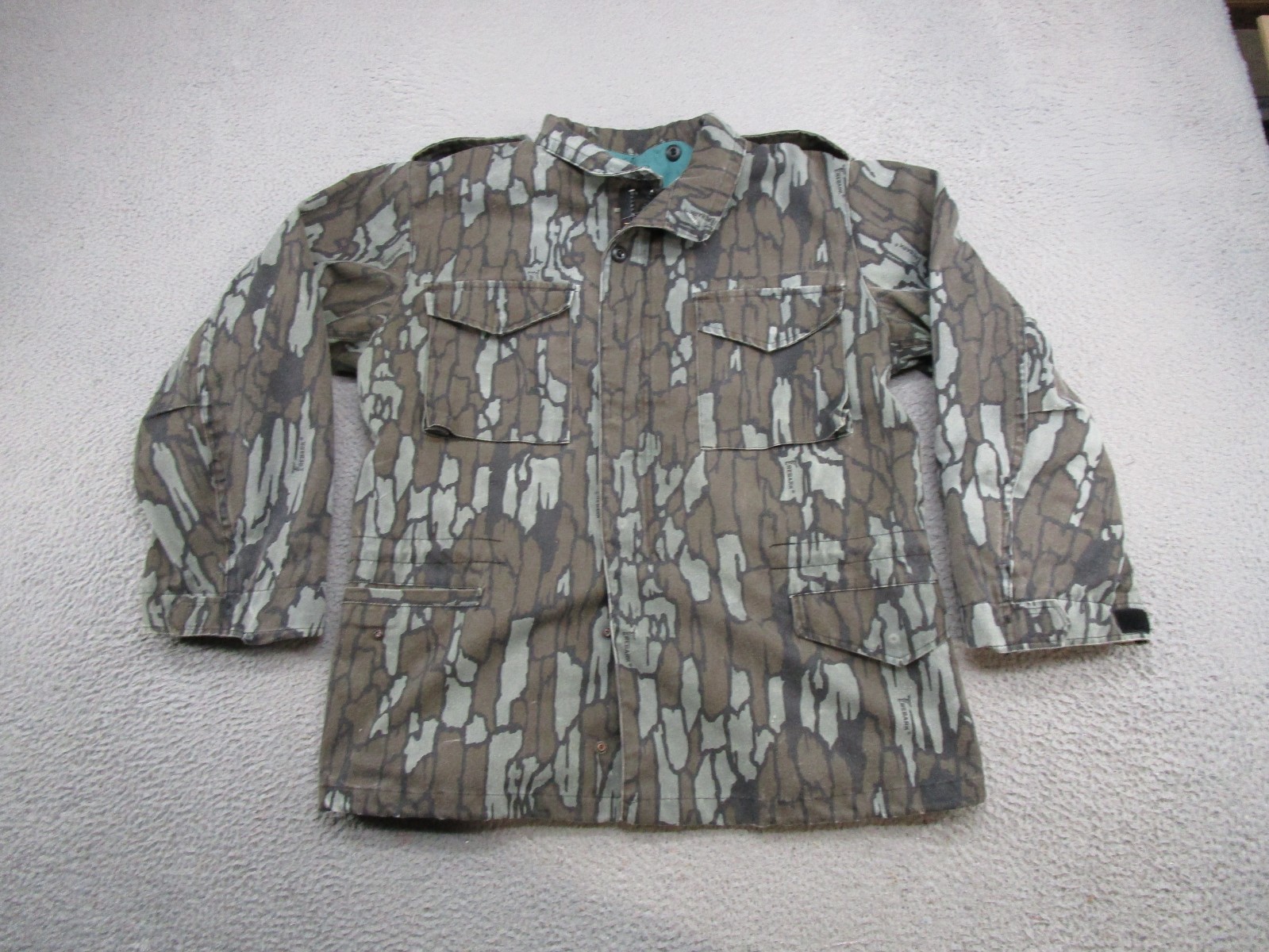 Trebark Camouflage Cold Weather Coat Heavy Duty Military Jacket SZ L Reg READ