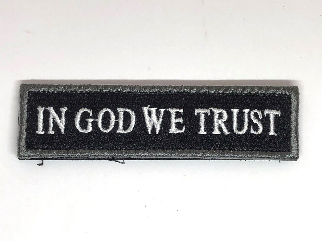 IN GOD WE TRUST Tactical Military US ARMY Hook/Loop Patch black