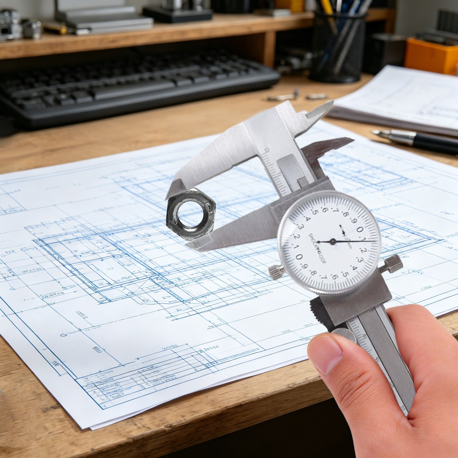 Stainless Steel Dial Caliper Precision Measuring Tool Measuring Caliper