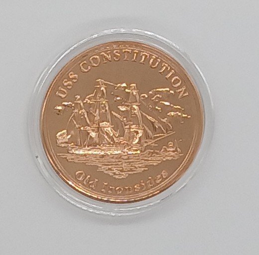 ​MC09 USS CONSTITUTION 2018 COPPER "IN DEFENSE OF FREEDOM" S/N 2408 MEDALLION