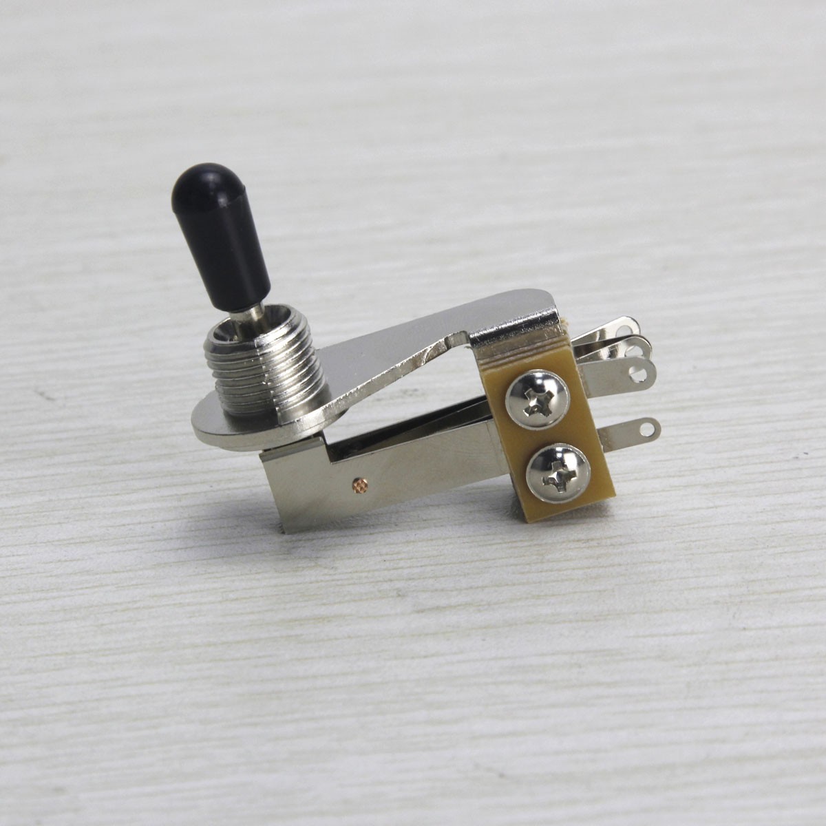 2PCS SG ES L-Type Guitar 3-Way Toggle Switch Right-Angle Nickel with Tip Caps