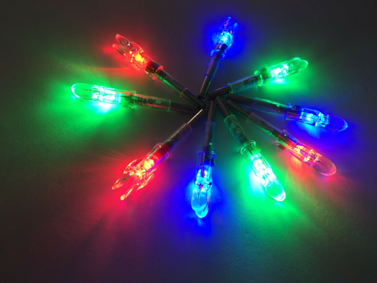 6PK Led Lighted Arrow Nocks for ID 4.2mm/165" for Victory Easton G-Uni shafts