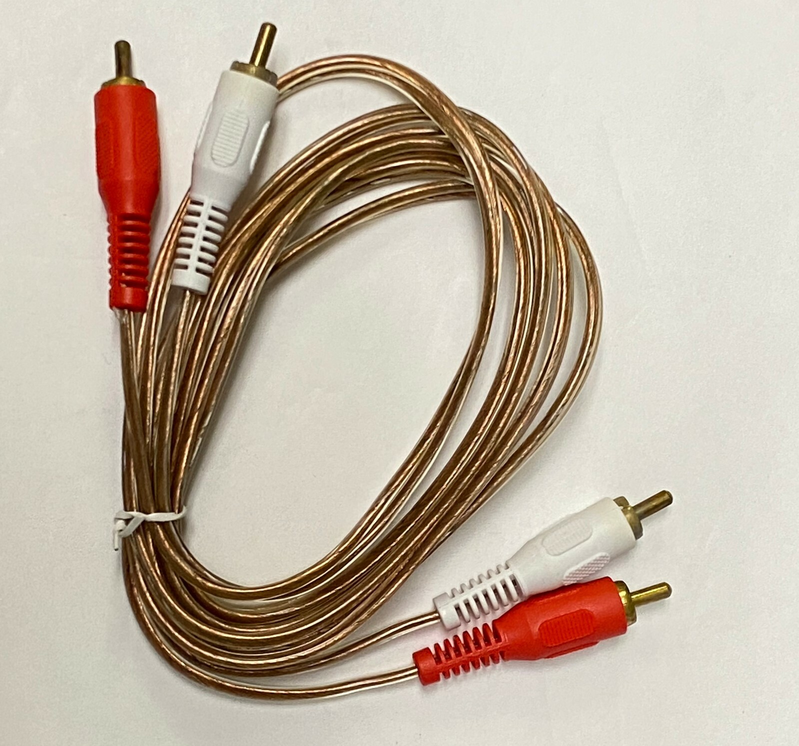 6Ft Stereo Audio Cable Dual RCA 2 Male To 2 Male Gold-Plated Connector AV Cord