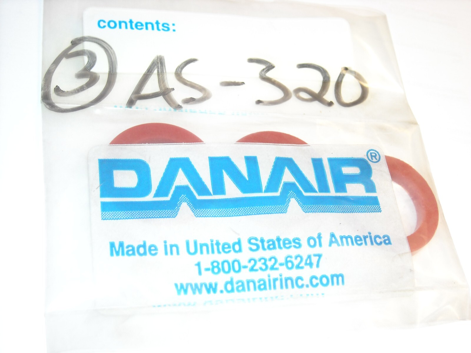 AS-320 Danair, Seal, 3pc, New Old Stock
