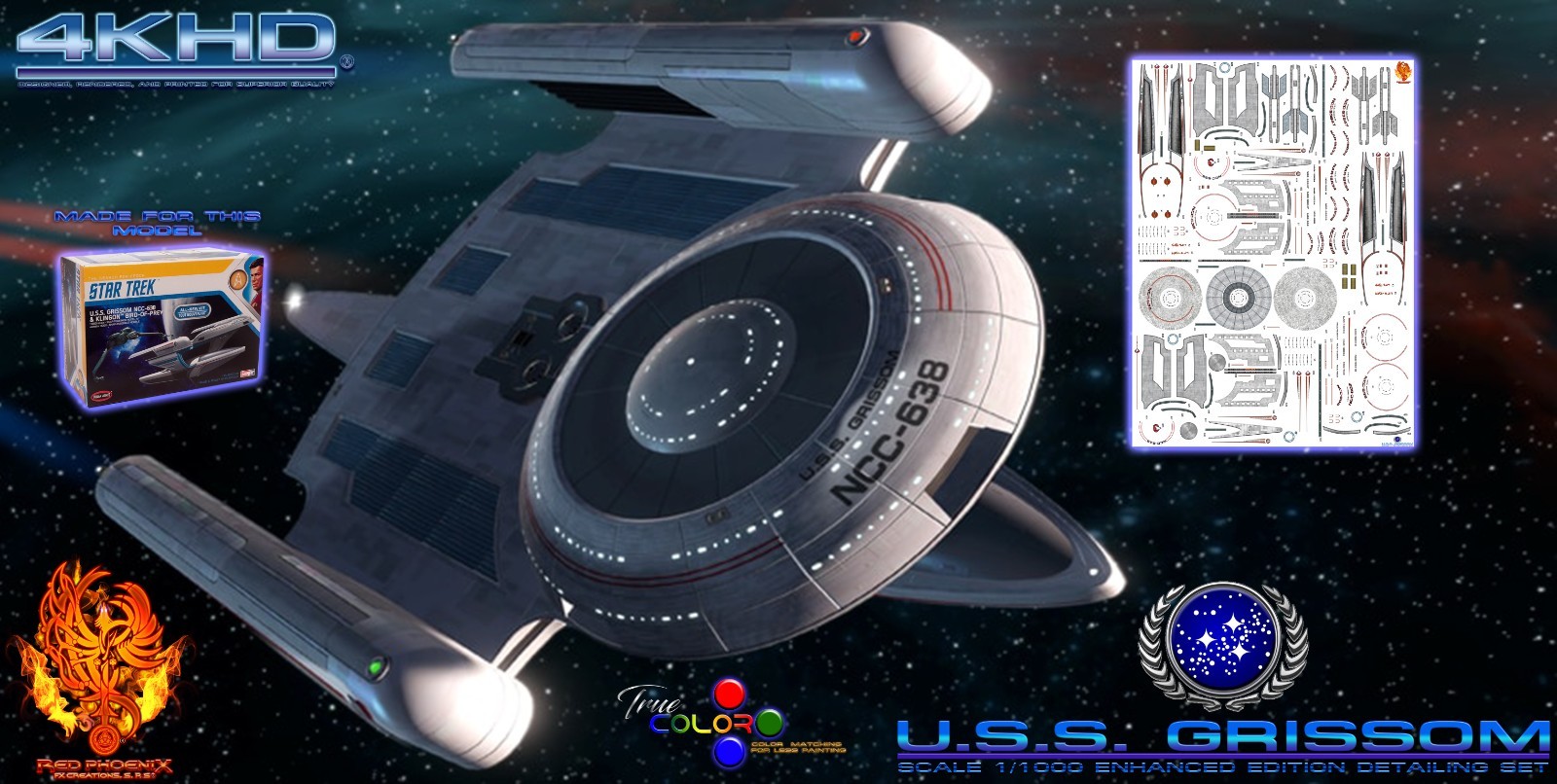 U.S.S. Grissom-1/1000 Scale Aztec/Hull Detailing Set