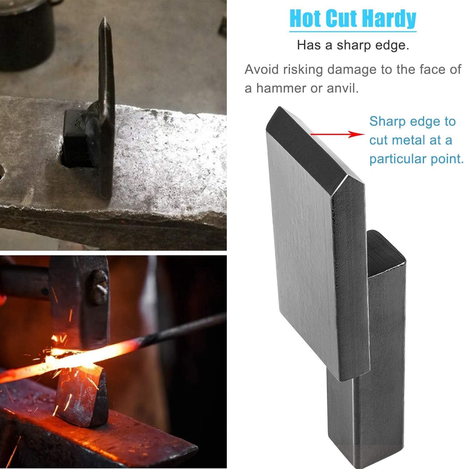 3pcs Blacksmith Anvil Forge Hardy Tool 1" Hot Cut Creasing Stake Spring Fuller s