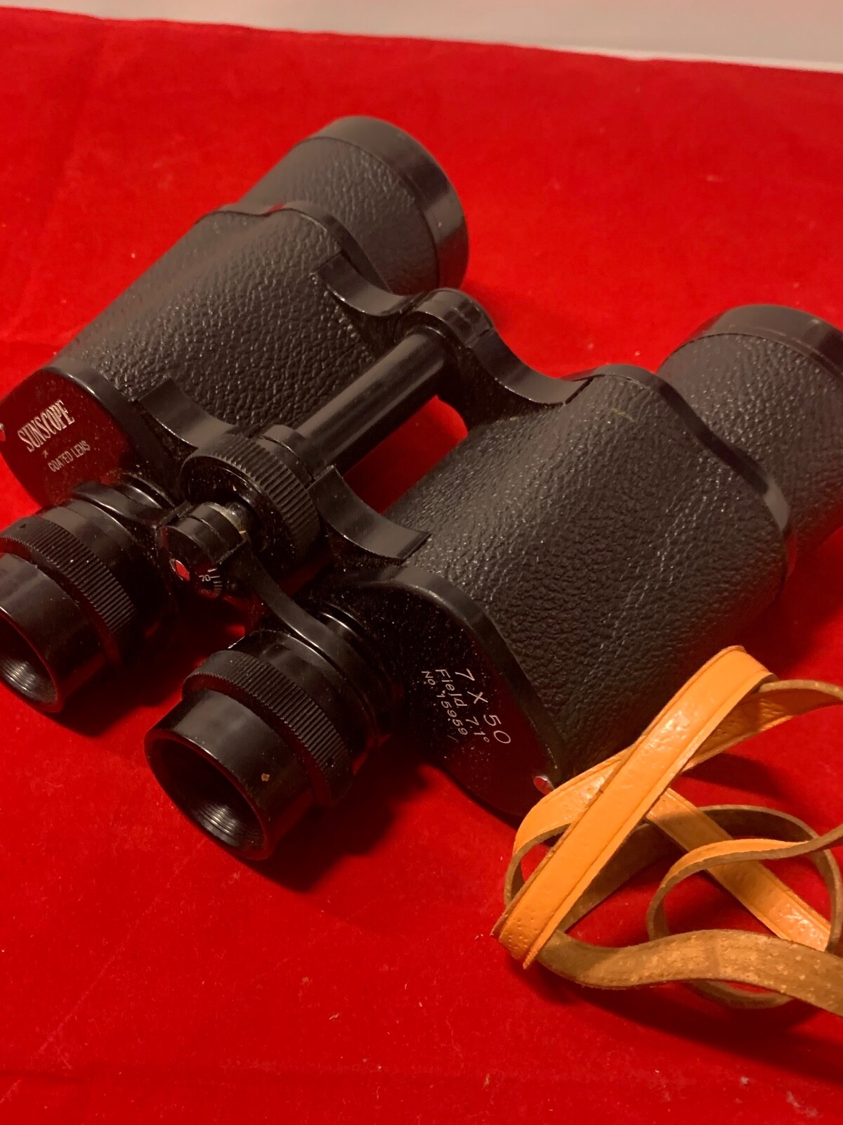 SUNSCOPE BINOCULARS 15959 7 X 50 7.1 GOOD COND. VINTAGE WORKING COND.