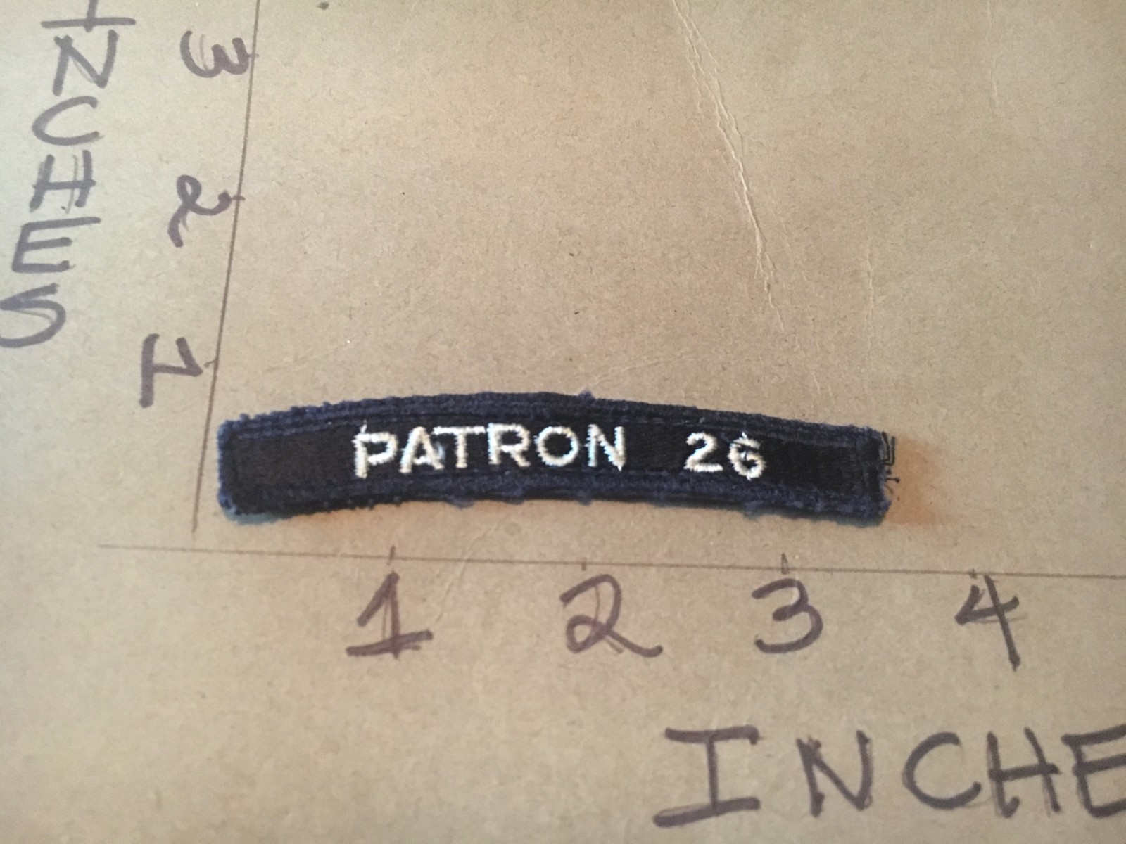 US NAVY SHOULDER STRIP TAB *** rocker *** Patch Patron 26