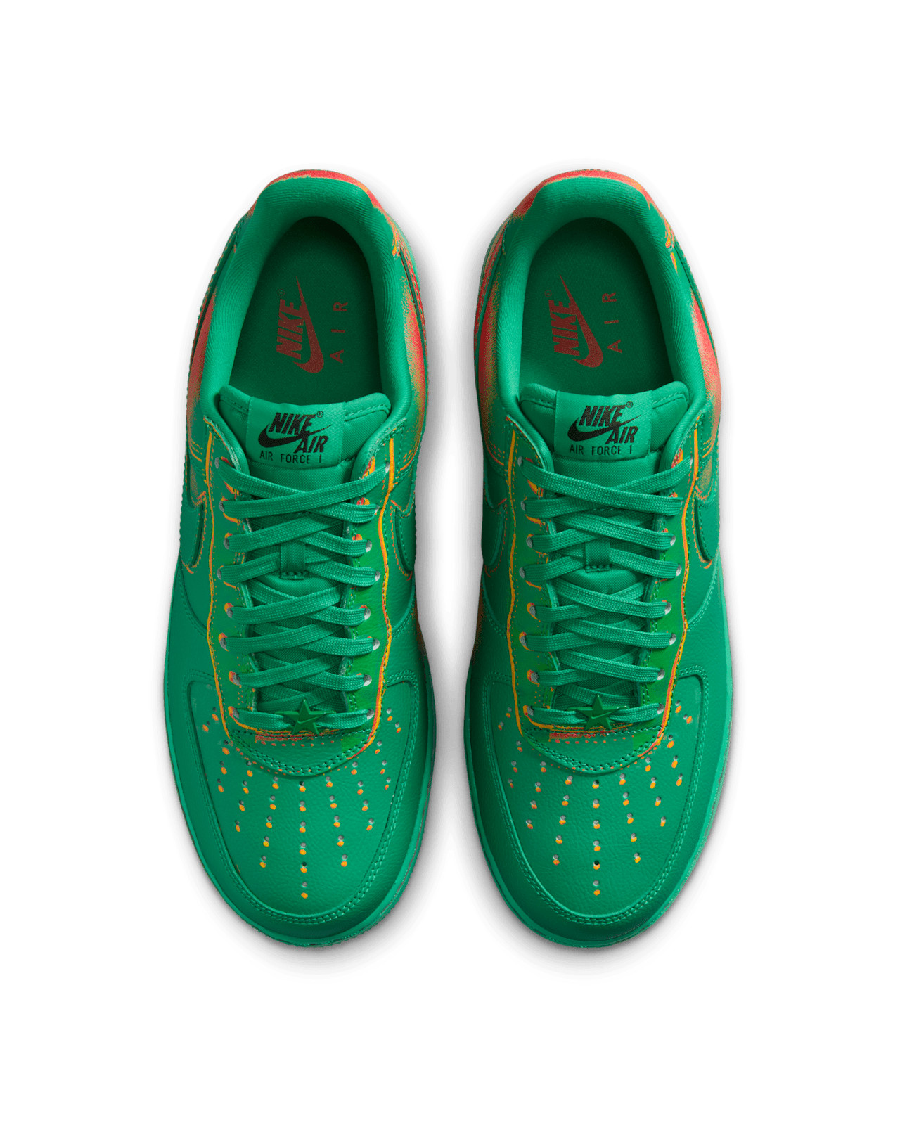 Nike Air Force 1 Low StadiumGreen and LaserOrange Men's Fashion Shoes IB6834-300