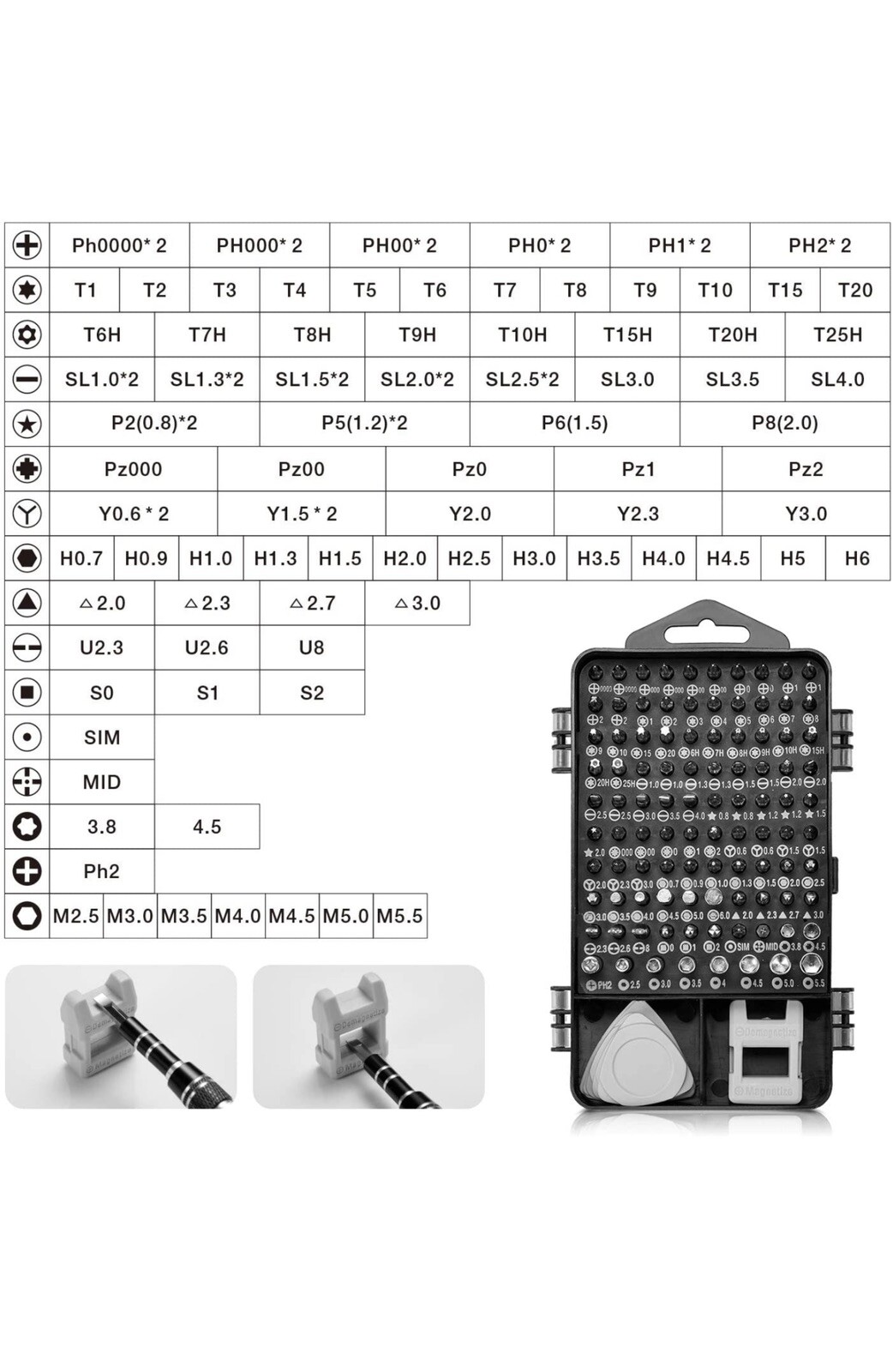 GAMING Repair Tool screwdrivers Kit 117 Tools for VIDEO GAME Console Controller