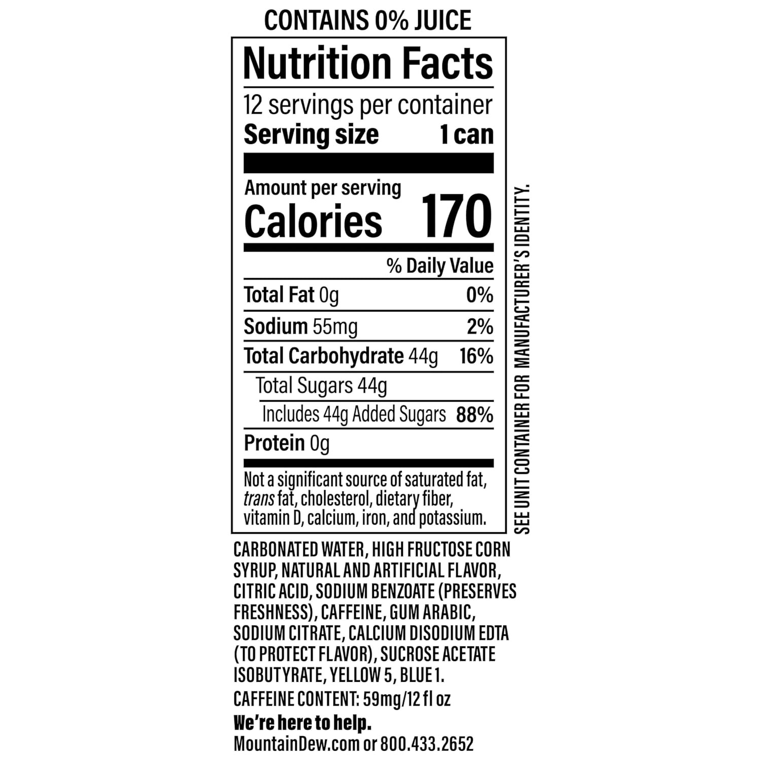Baja Blast Cans, 12 Oz Cans, 12 Count