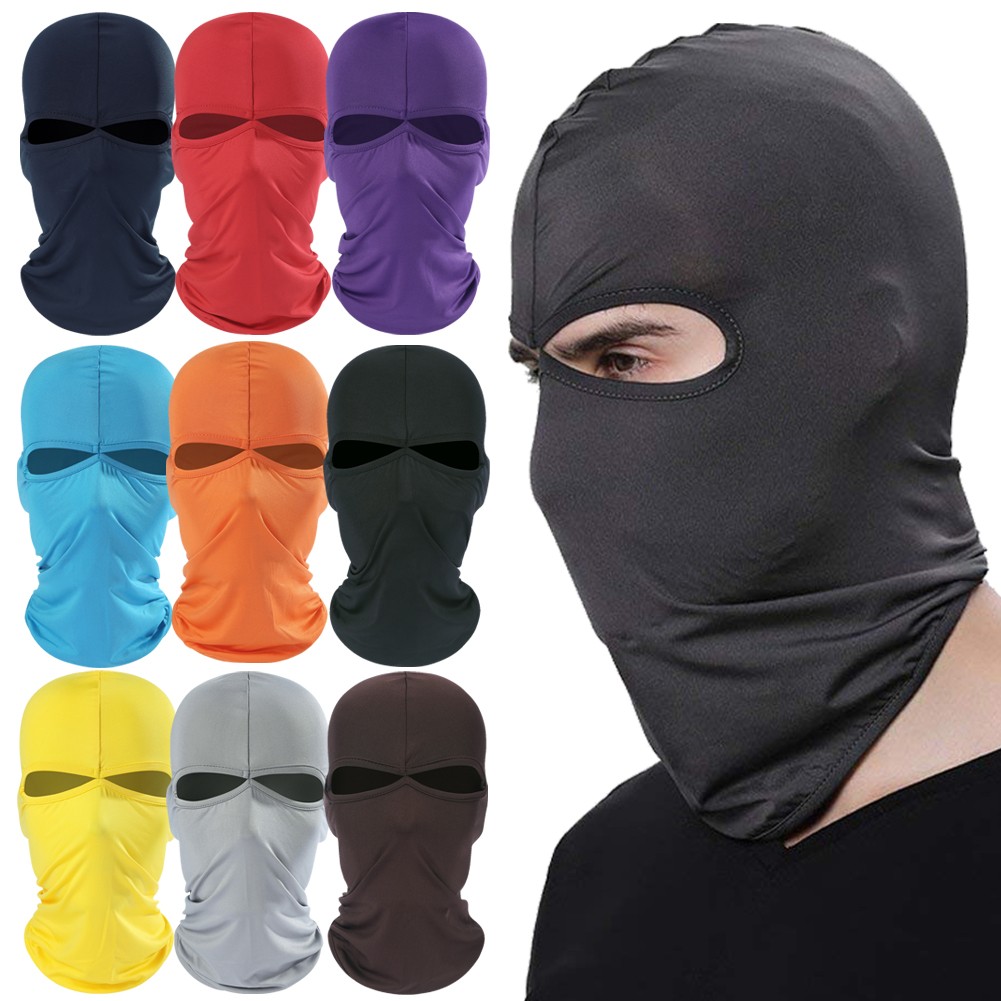2 Hole Full Face Mask Men Women Balaclava for Motorcycle Hunting Cycling Cap Ski