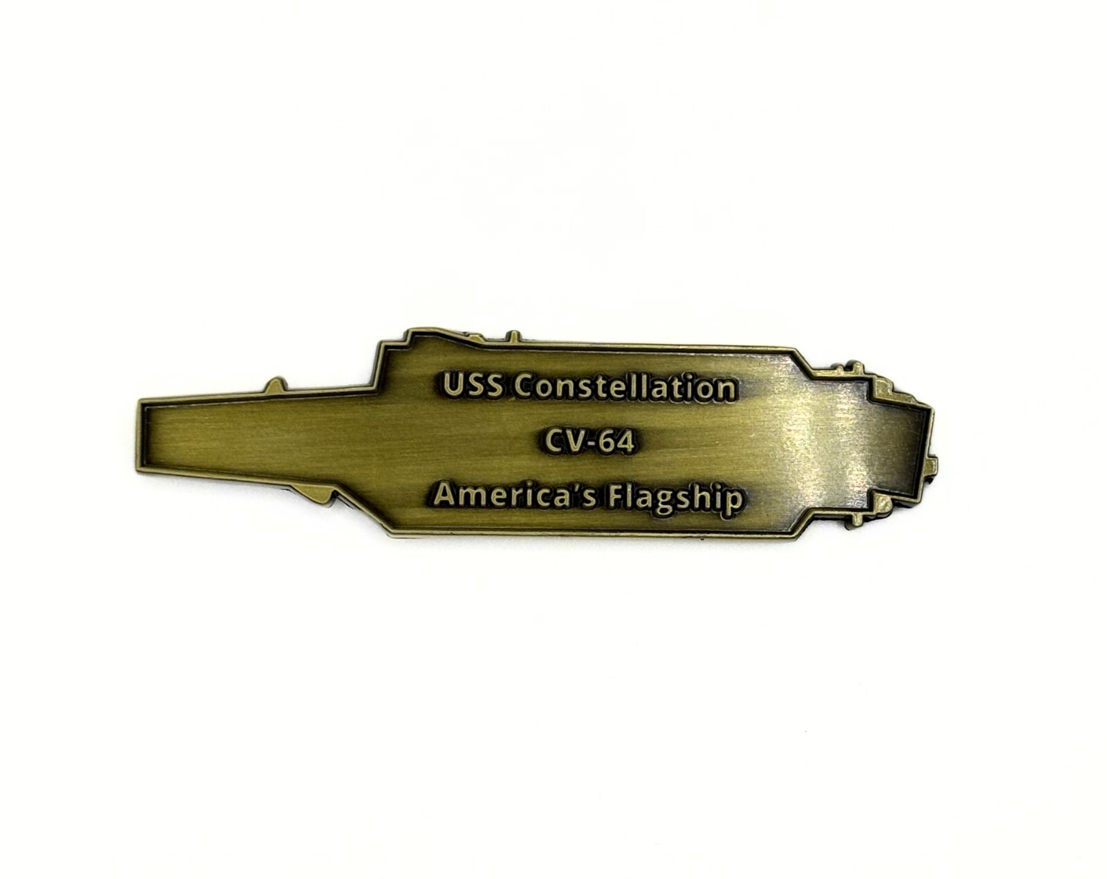 USS Constellation (CV-64) Challenge Coin - US Navy Carrier Shape