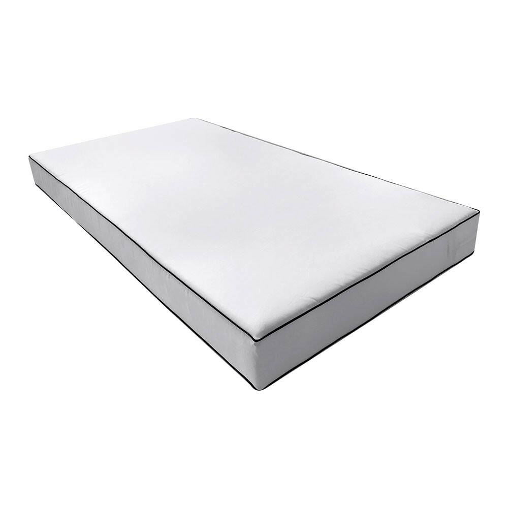 Style4 5PC Contrast Pipe Daybed Mattress Cushion Complete Set Full Size AD105