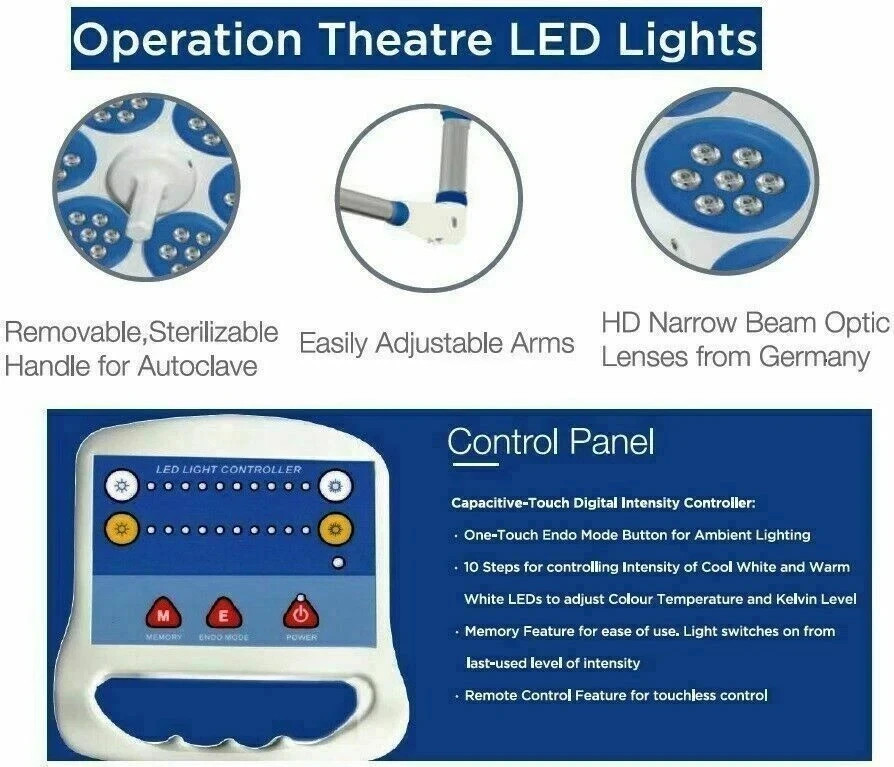 Advanced Surgical And Examination OR LED Light Operating Room Double Dome Light