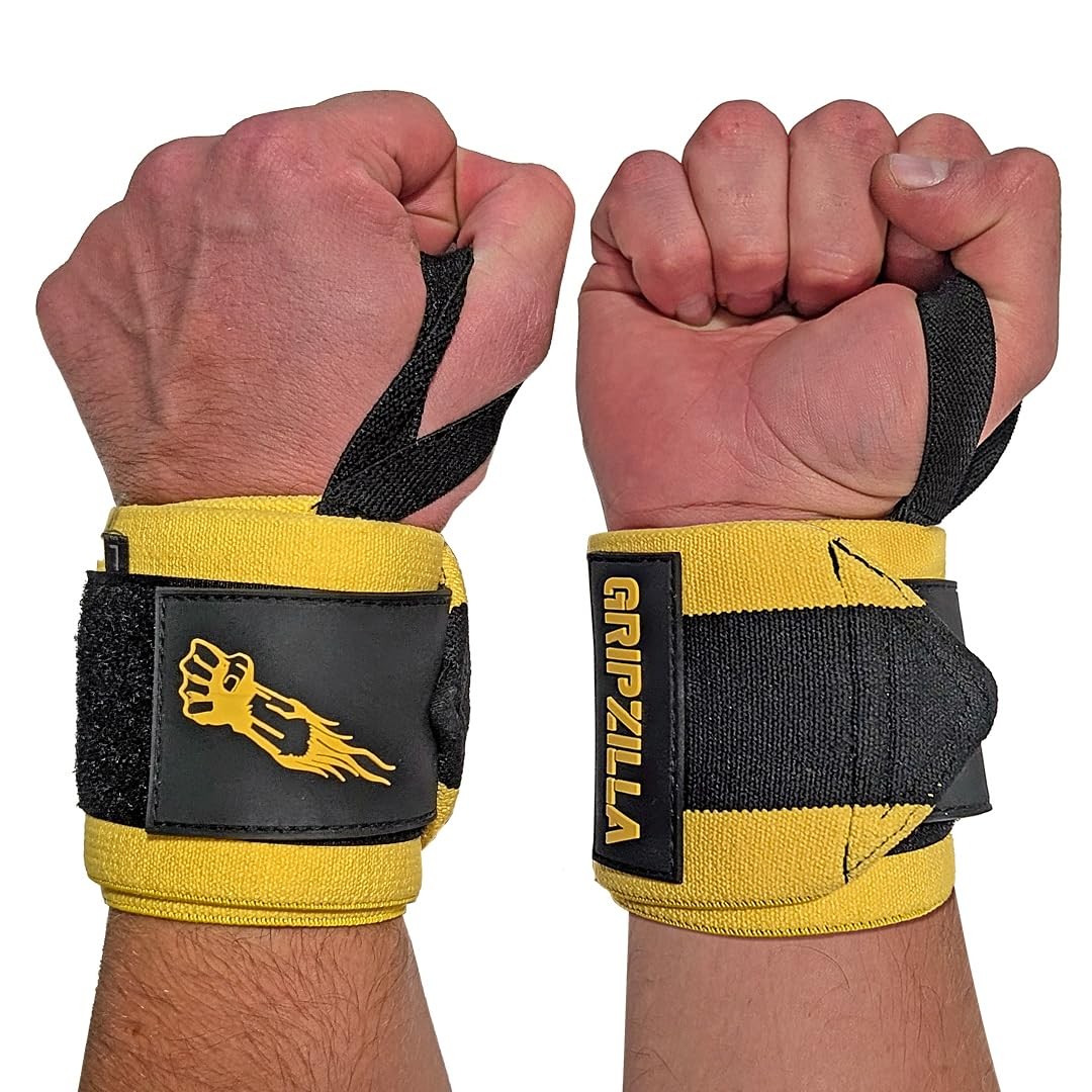 Wrist Wraps for Weightlifting Men/Women - Premium Lift Heavier Wrist Straps f...