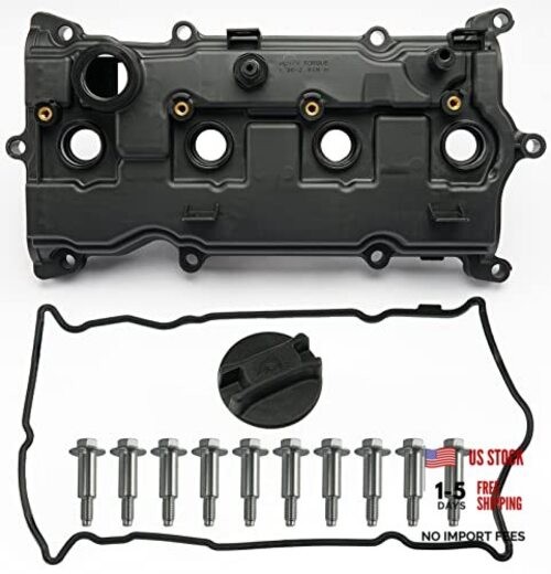 Engine Valve Cover with Gasket Bolts & Oil Filler Cap 2013-2018 ALTIMA ROGUE