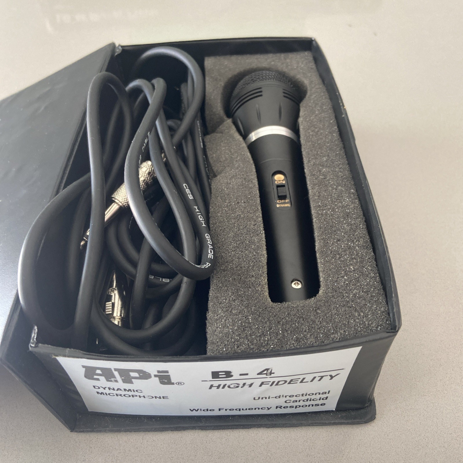 API Dynamic B-4 High Fidelity Microphone Made In USA New