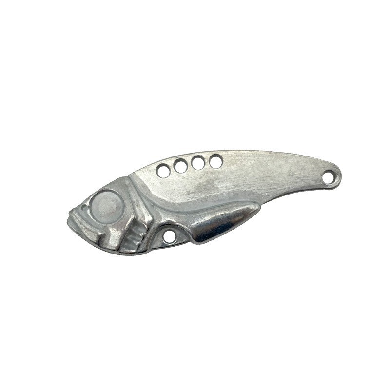 wLure Blank Unpainted Blade Metal Bass Fishing Lures VIB Jig 10 per Pack BL8P10