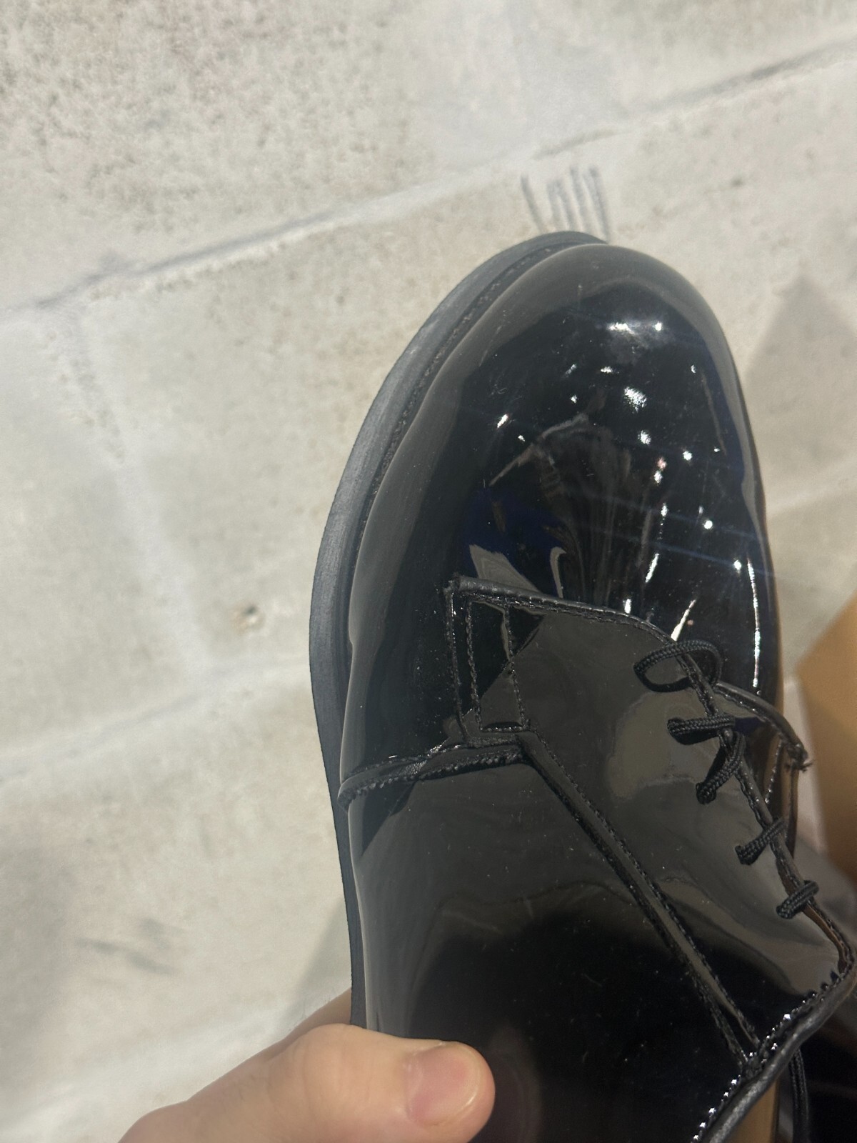 10 EEE - BATES US Military High Gloss Oxford Shoes Dress Shoe ASU Uniform VIBRAM